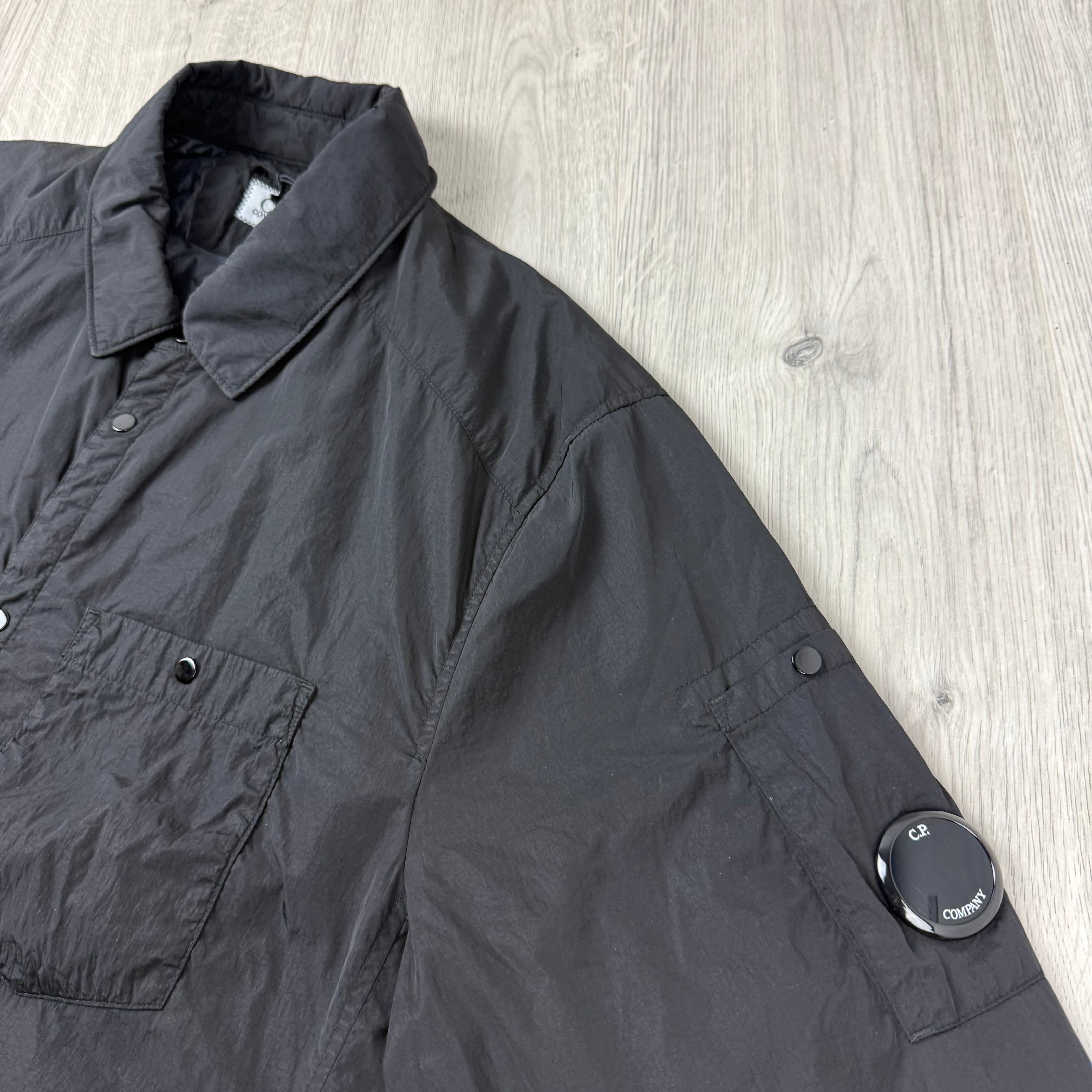CP Company Chrome Padded Overshirt - Black