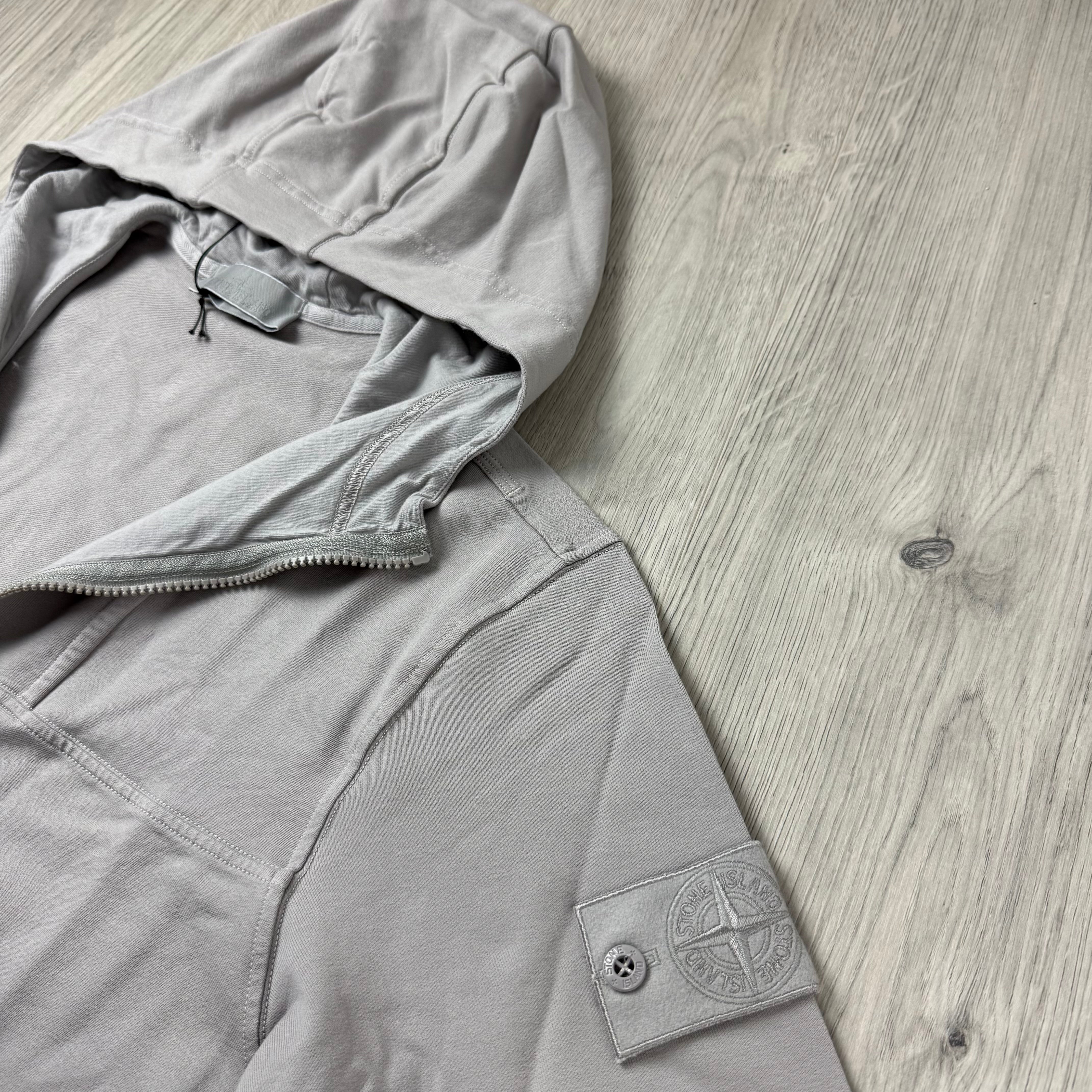 Stone Island Ghost Zip Hoodie - Dust Grey