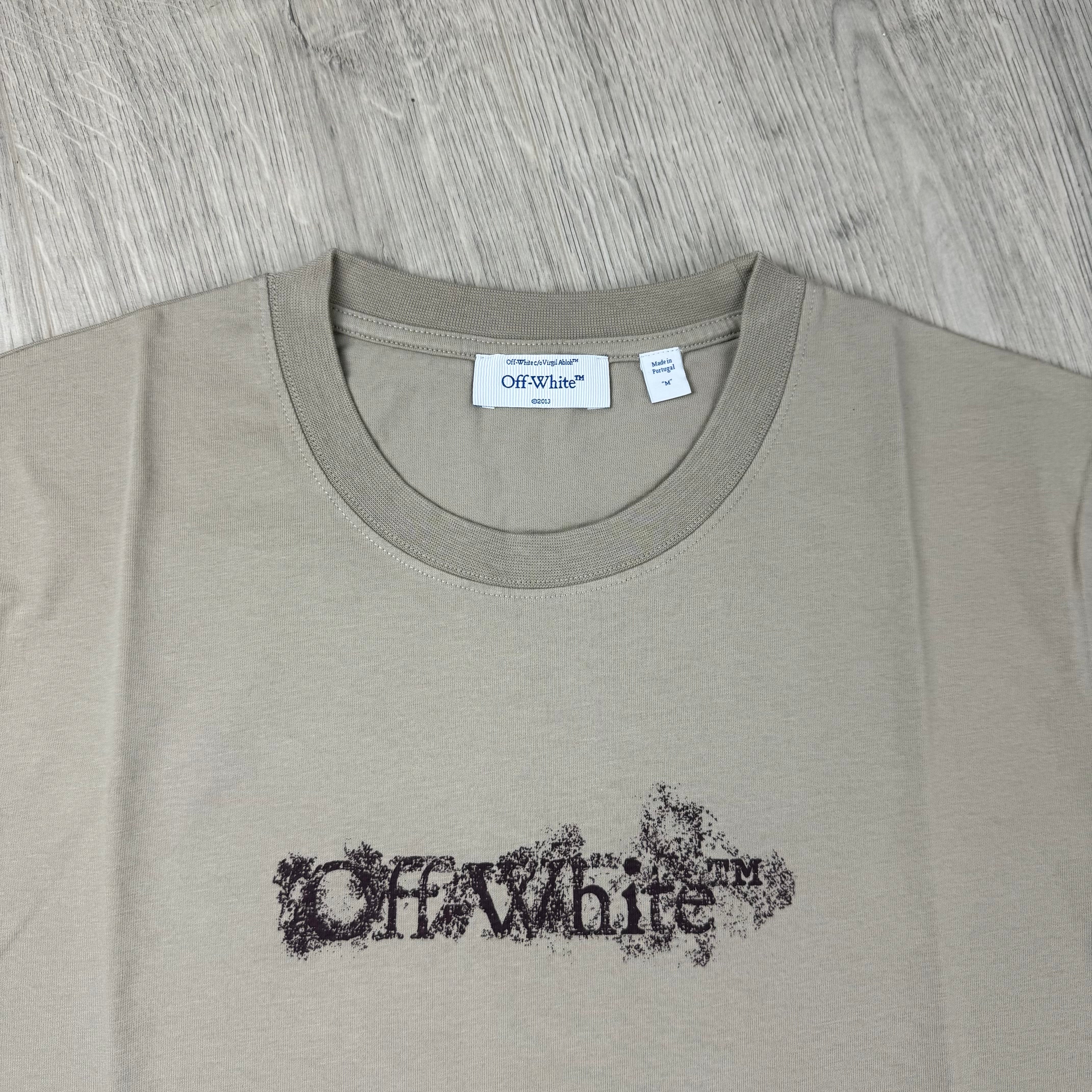 Off-White 'Heraldic Arrow' T-Shirt - Stone