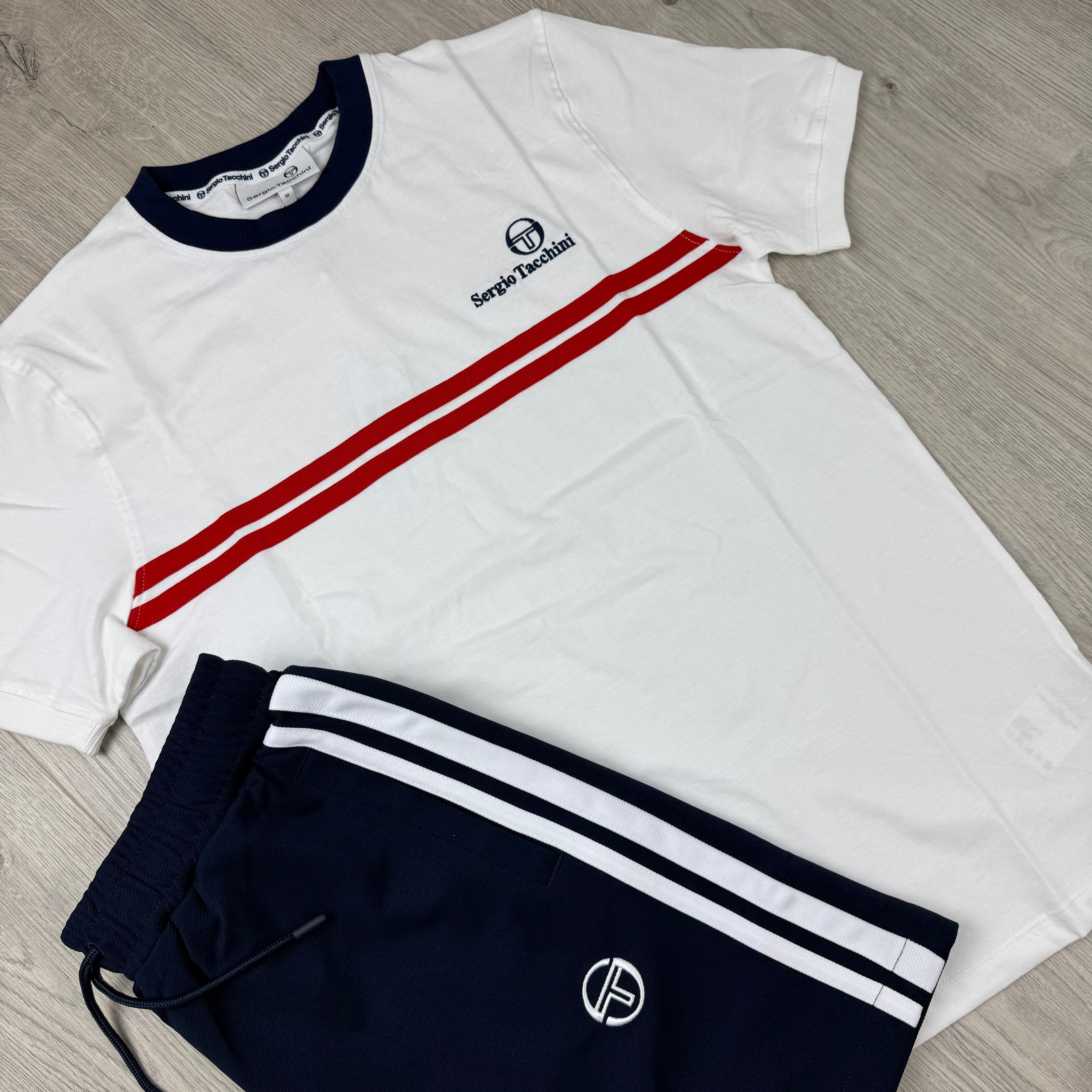 Sergio Tacchini 'Supermac' Set - White/Maritime Blue