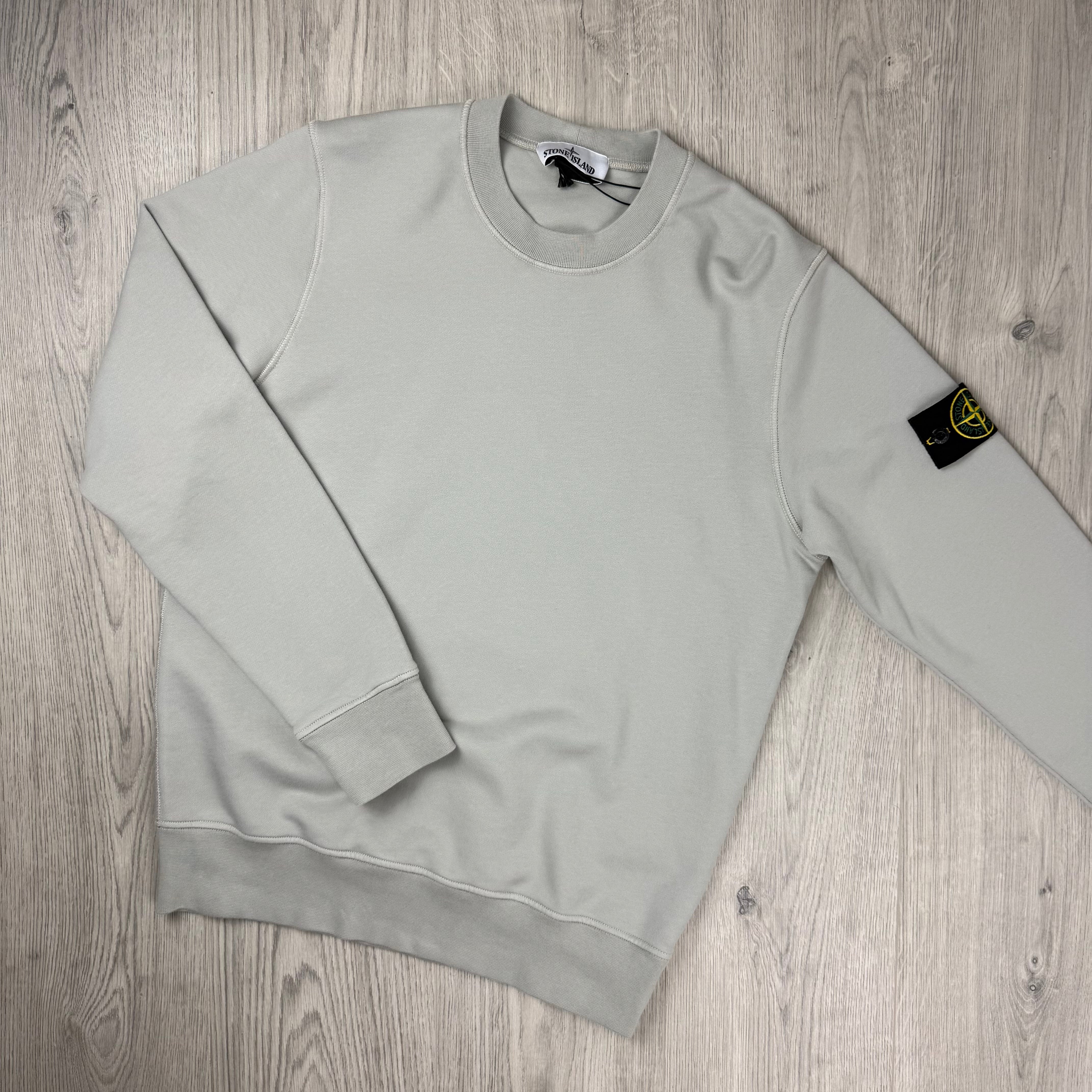 Stone Island Dyed Sweatshirt - Pearl Grey