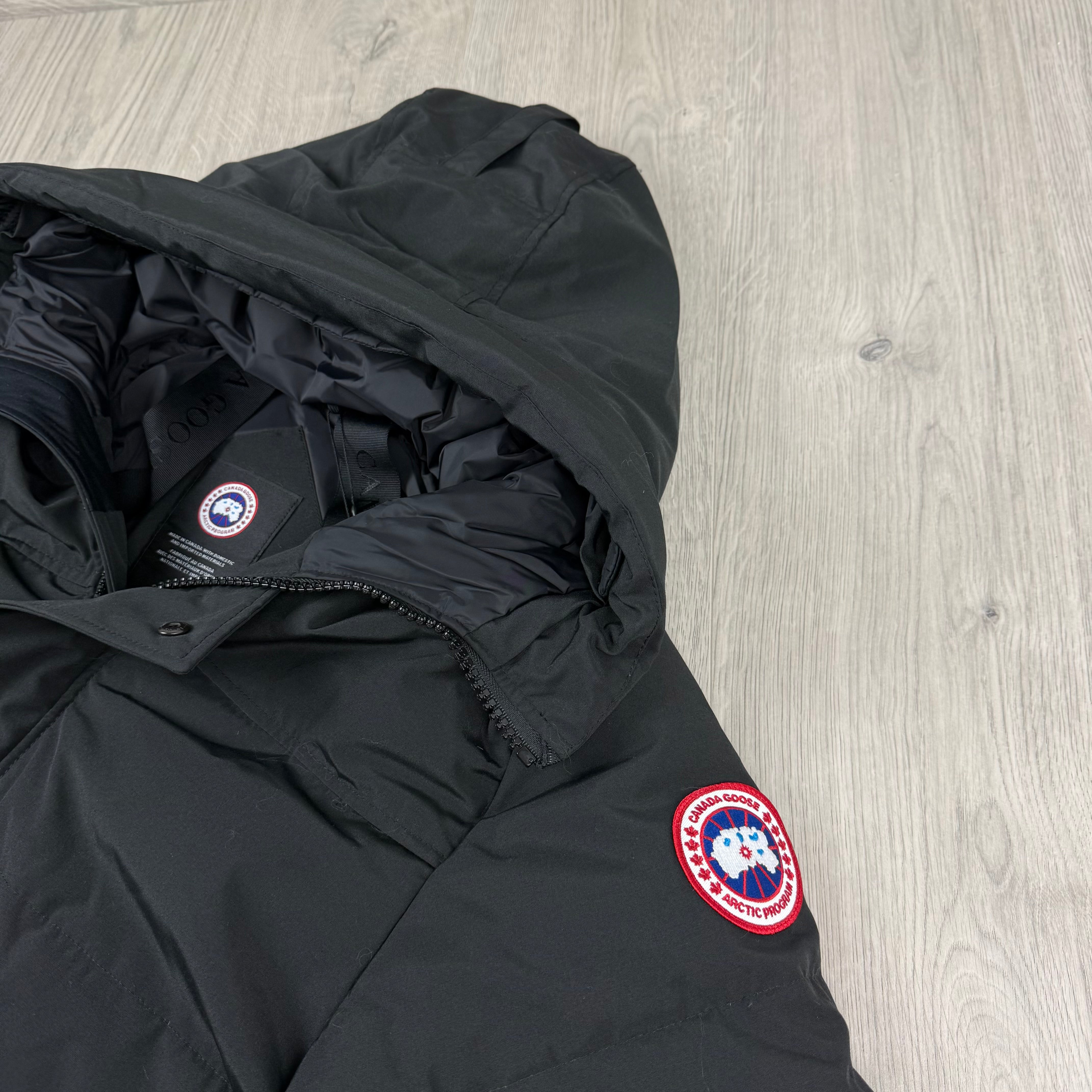 Canada Goose 'MacMillan' Parka in Black. On sale at Open Attire.