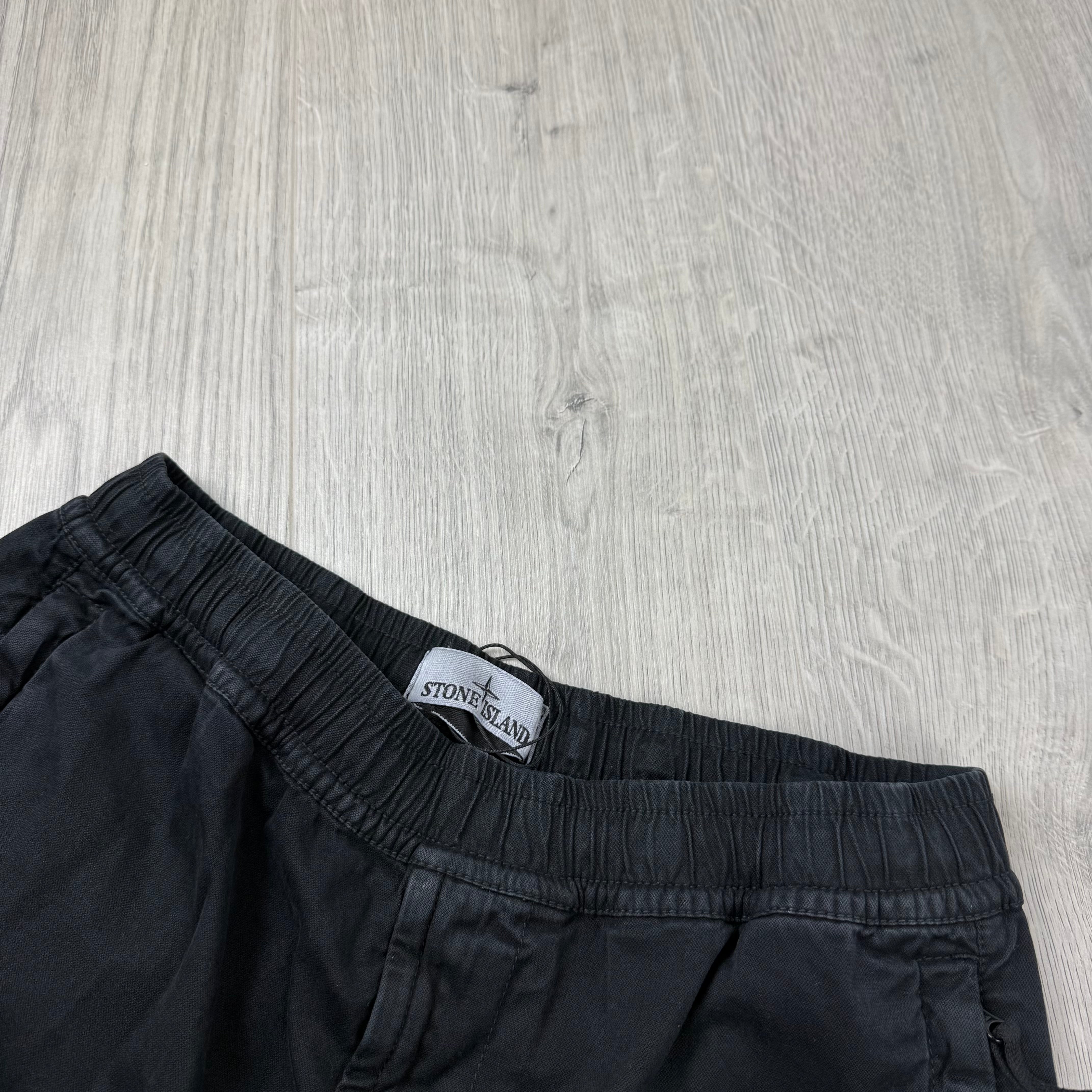 Stone Island Cargo Trousers - Black