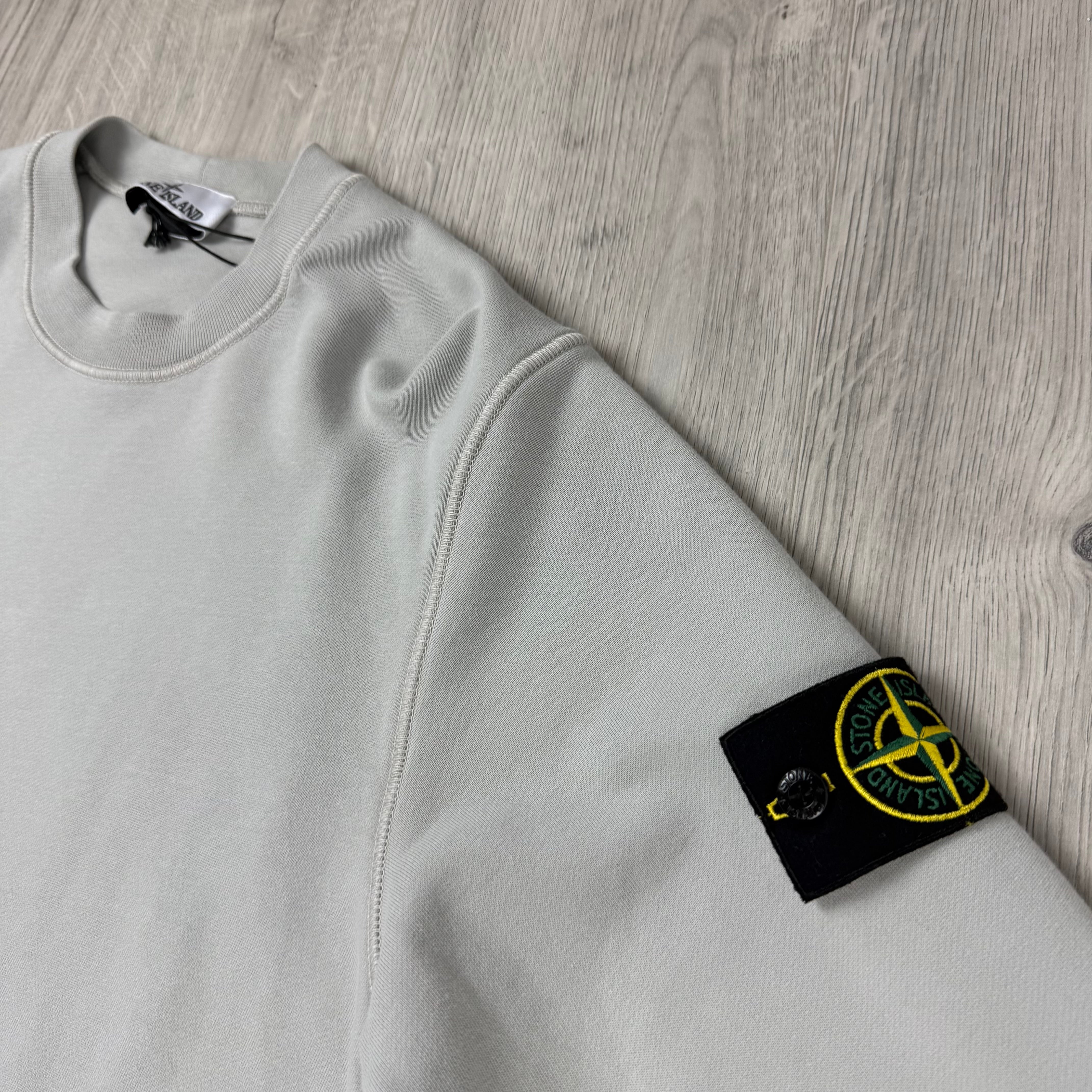 Stone Island Dyed Sweatshirt - Pearl Grey