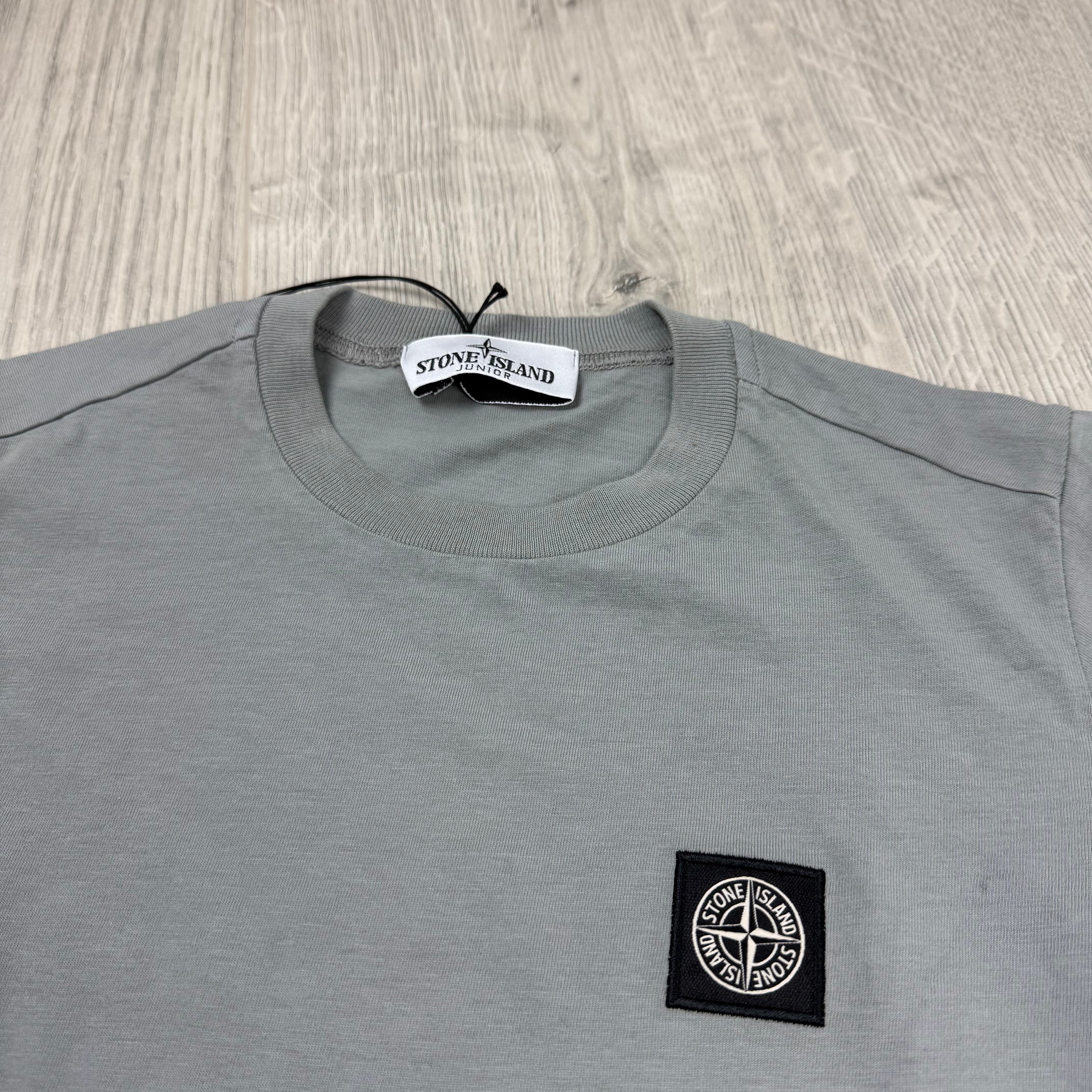 Stone Island Junior Patch T-Shirt - Dust Grey
