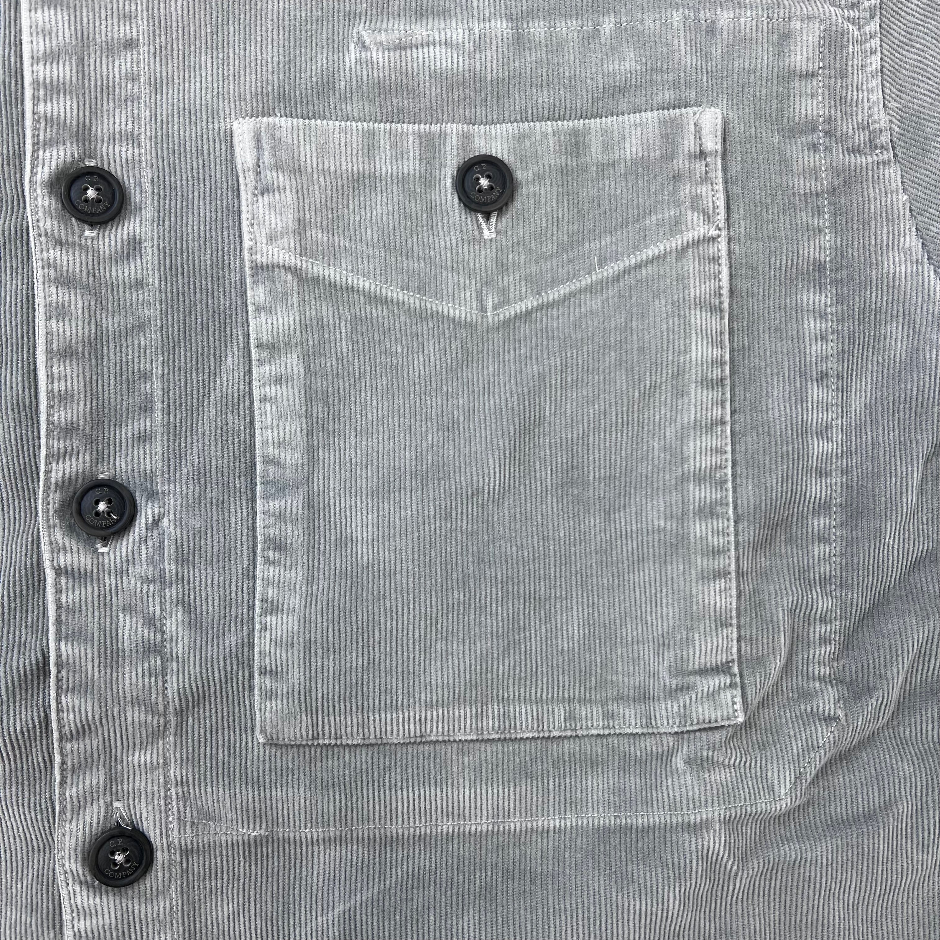 CP Company Corduroy Overshirt - Flint Grey