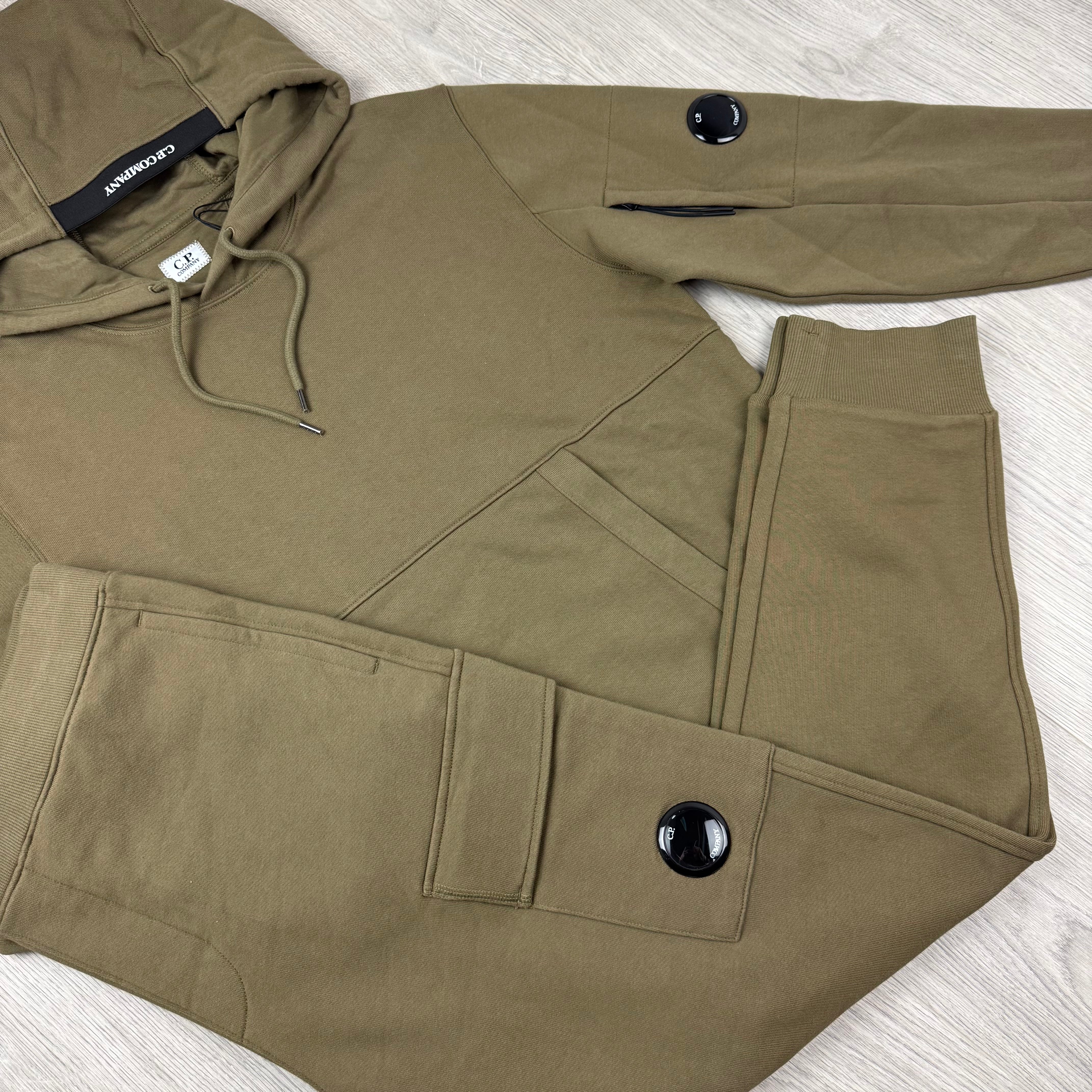 CP Company Raised Fleece Tracksuit - Butternut