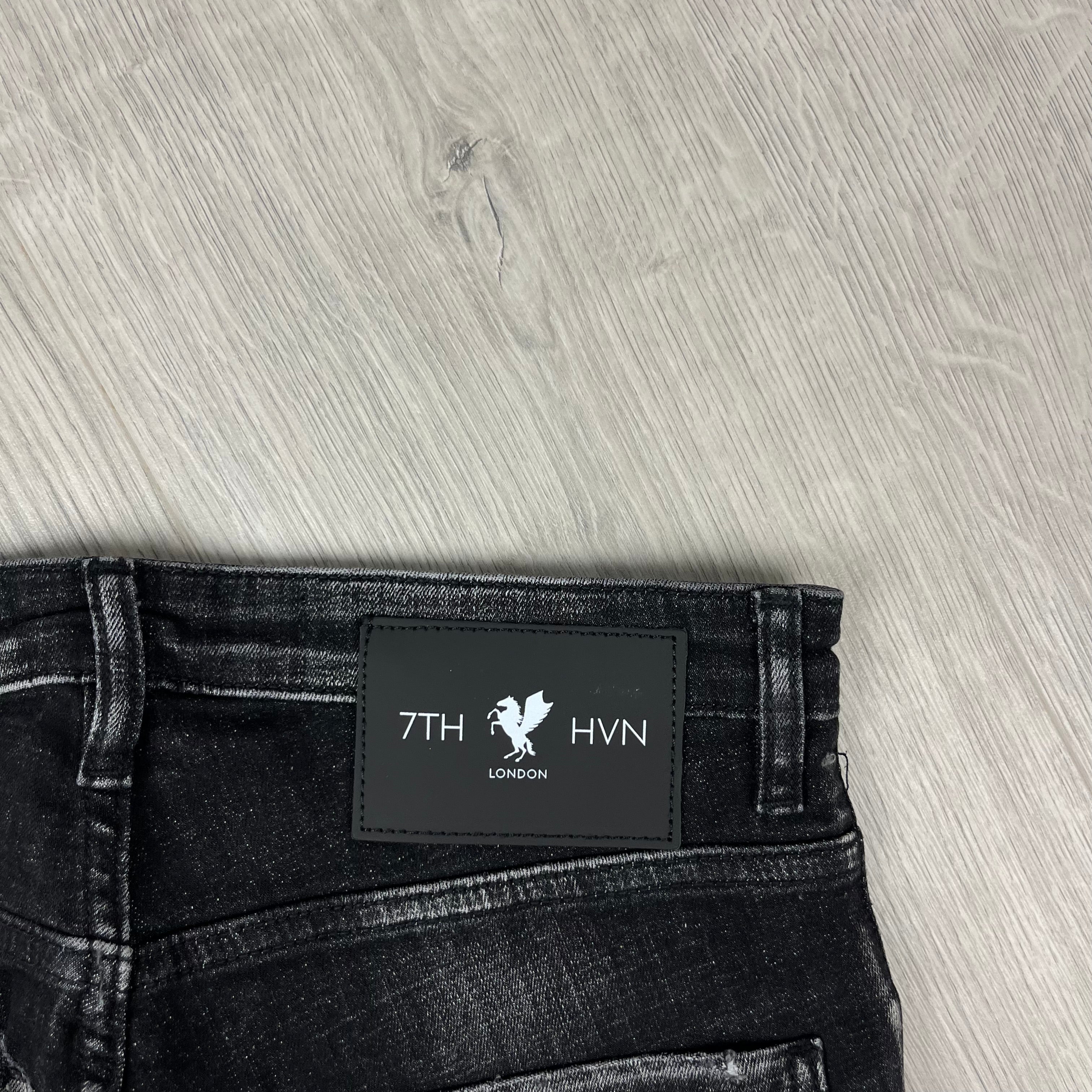 7TH HVN Slim Jeans - Black
