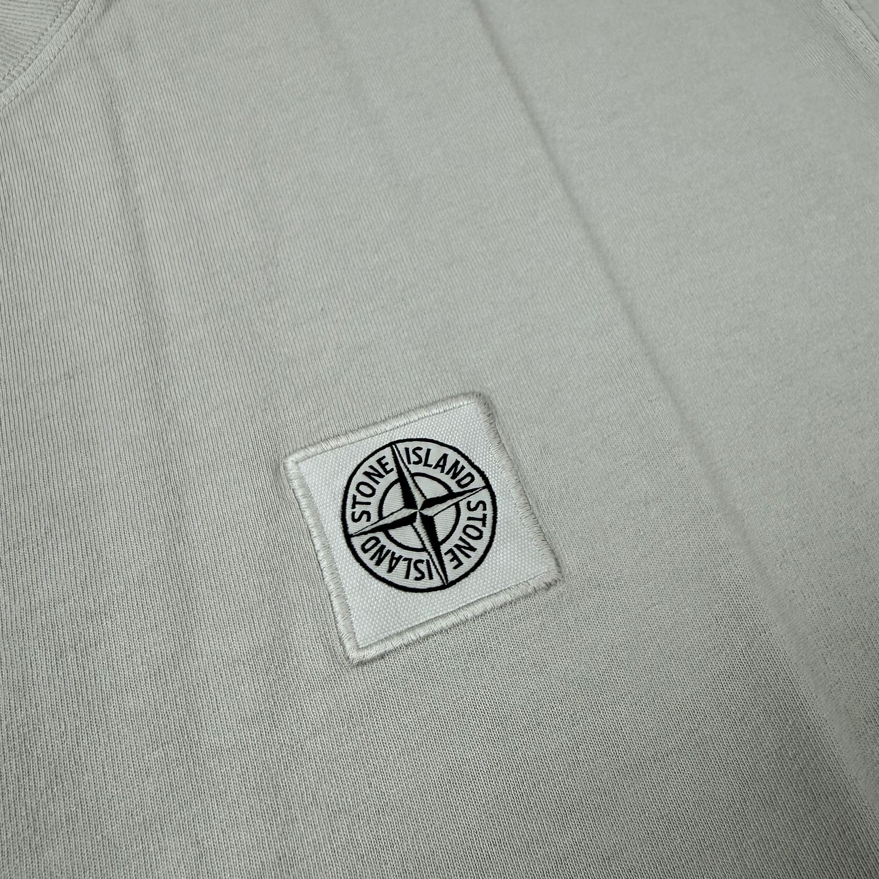 Stone Island Combed Organic Patch T-Shirt - Pearl Grey