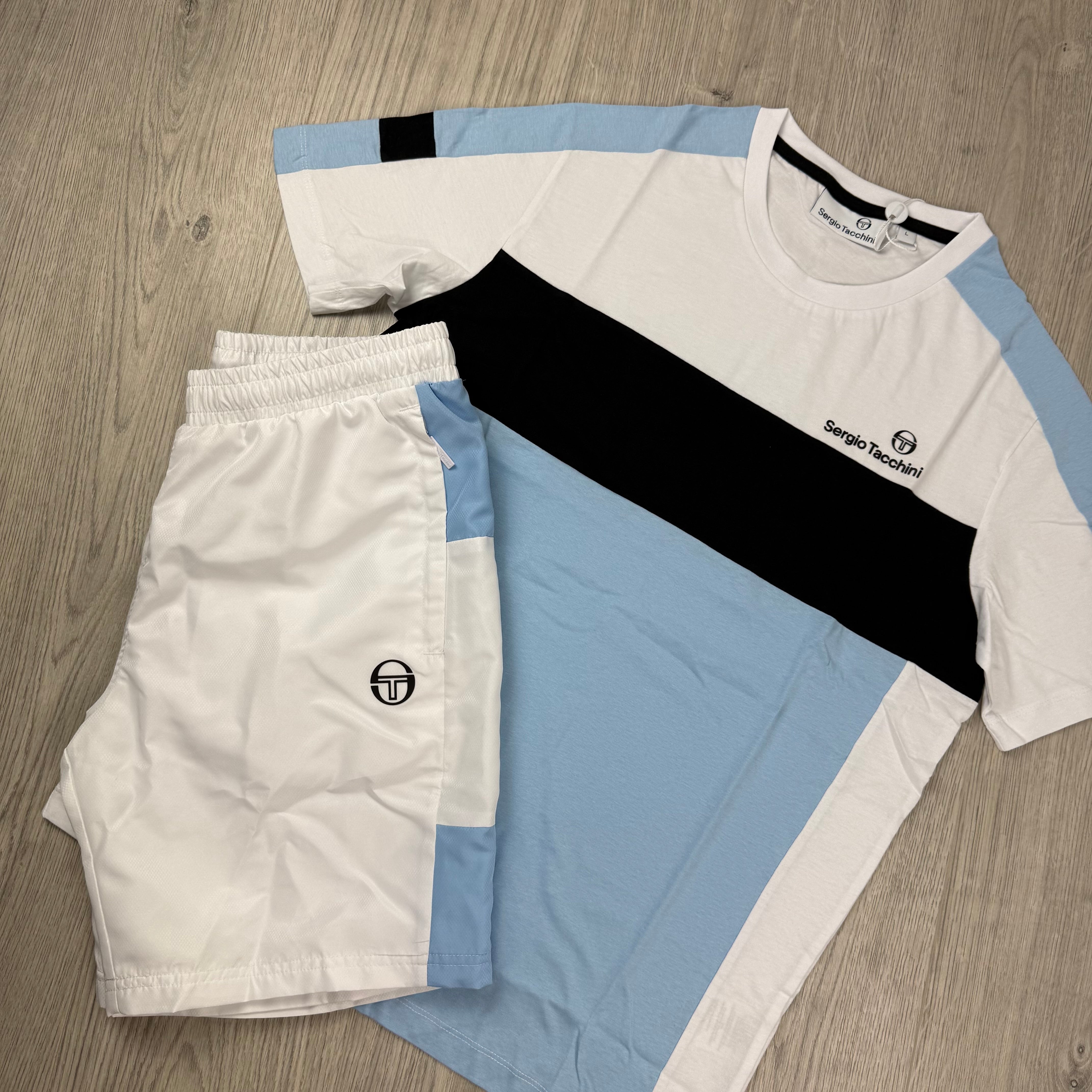 Sergio Tacchini 'Libera' Set - White/Blue