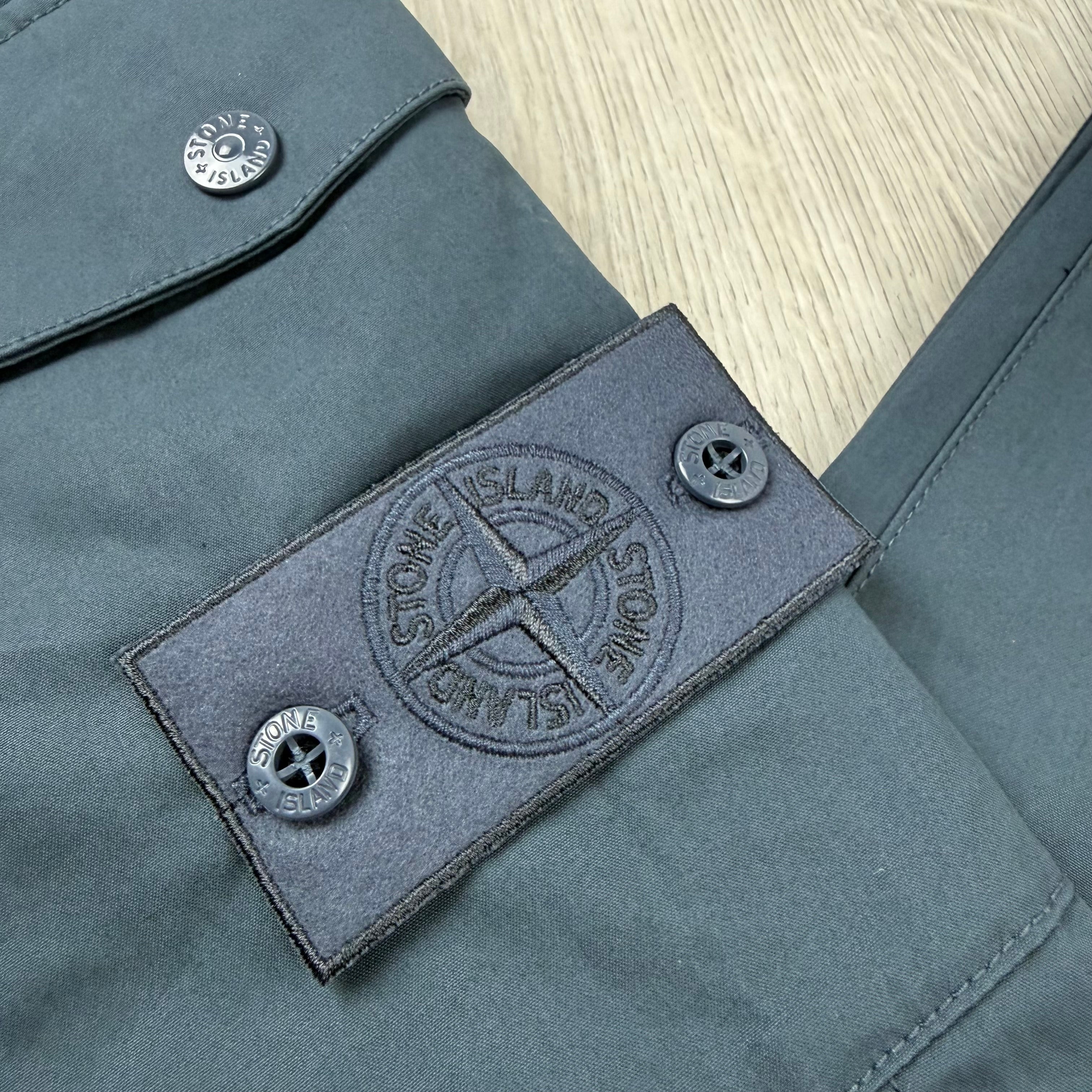 Stone Island Ghost Cargo Trousers - Slate Blue