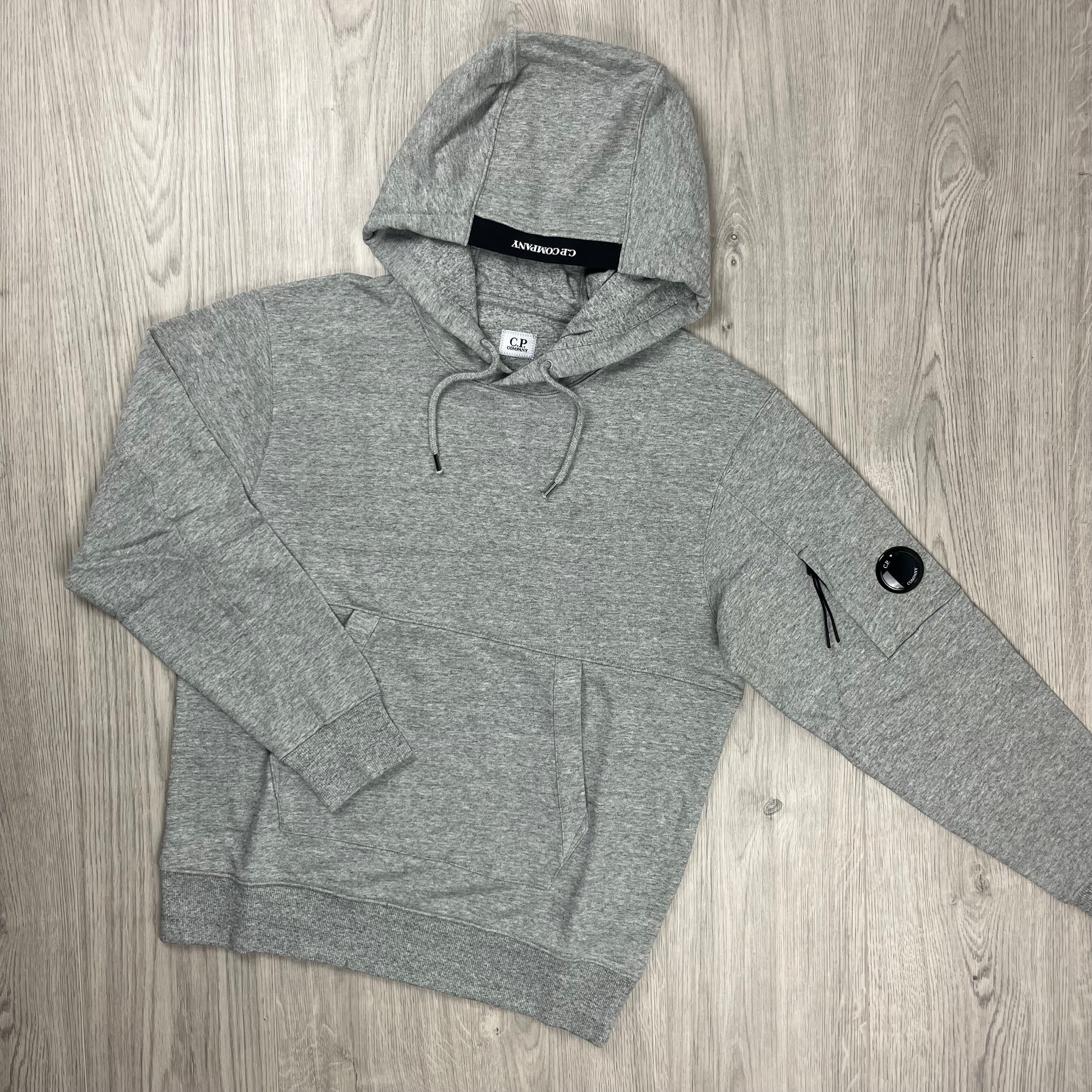 CP Company tracksuit in Greystone Melange. On sale at Open Attire.