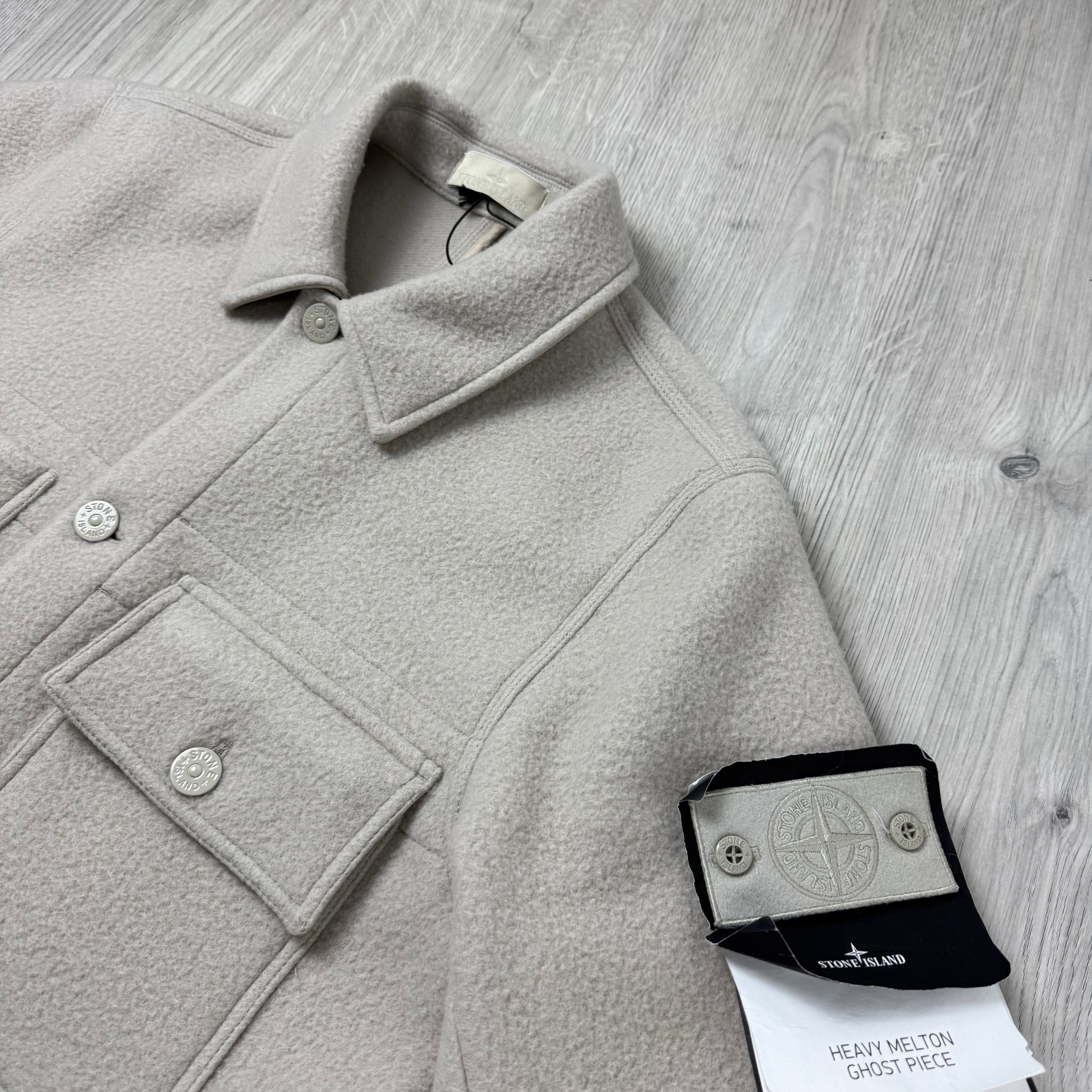 Stone Island Ghost Melton Jacket - Beige