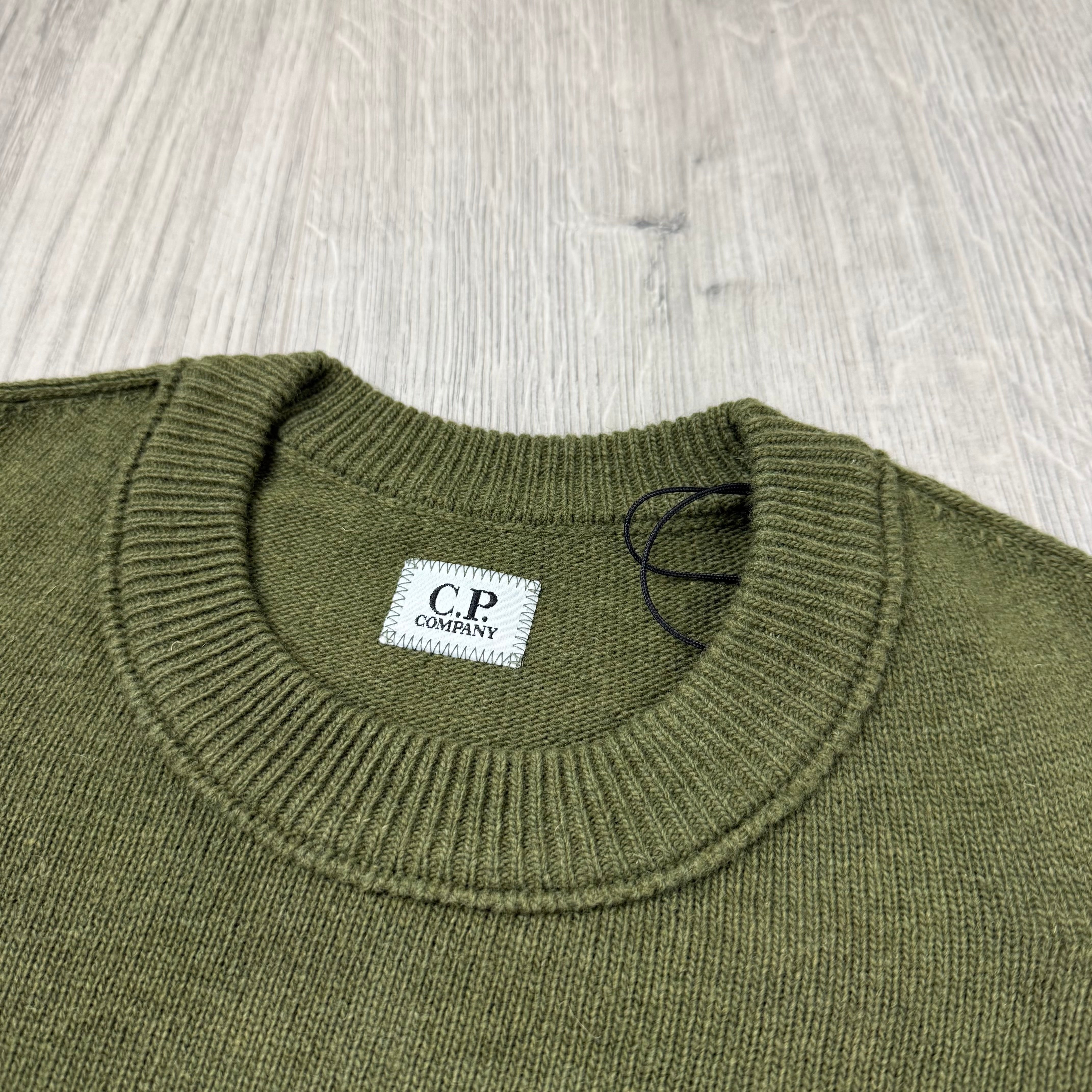 CP Company Lambswool Knit Sweatshirt - Capers