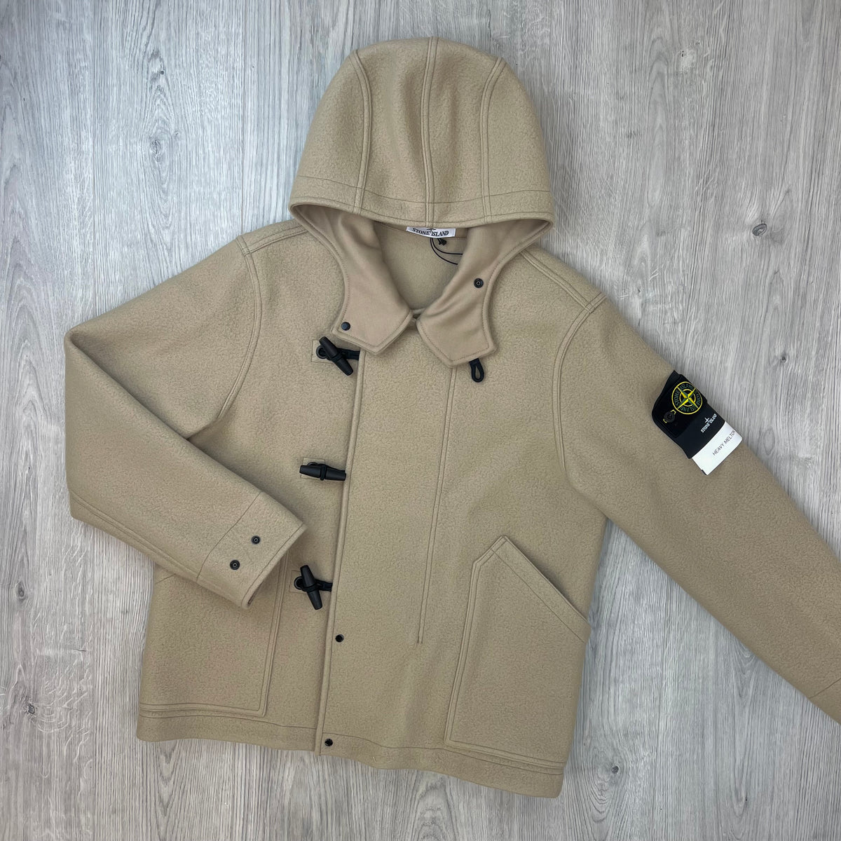 Stone Island Heavy Melton Parka - Biscuit