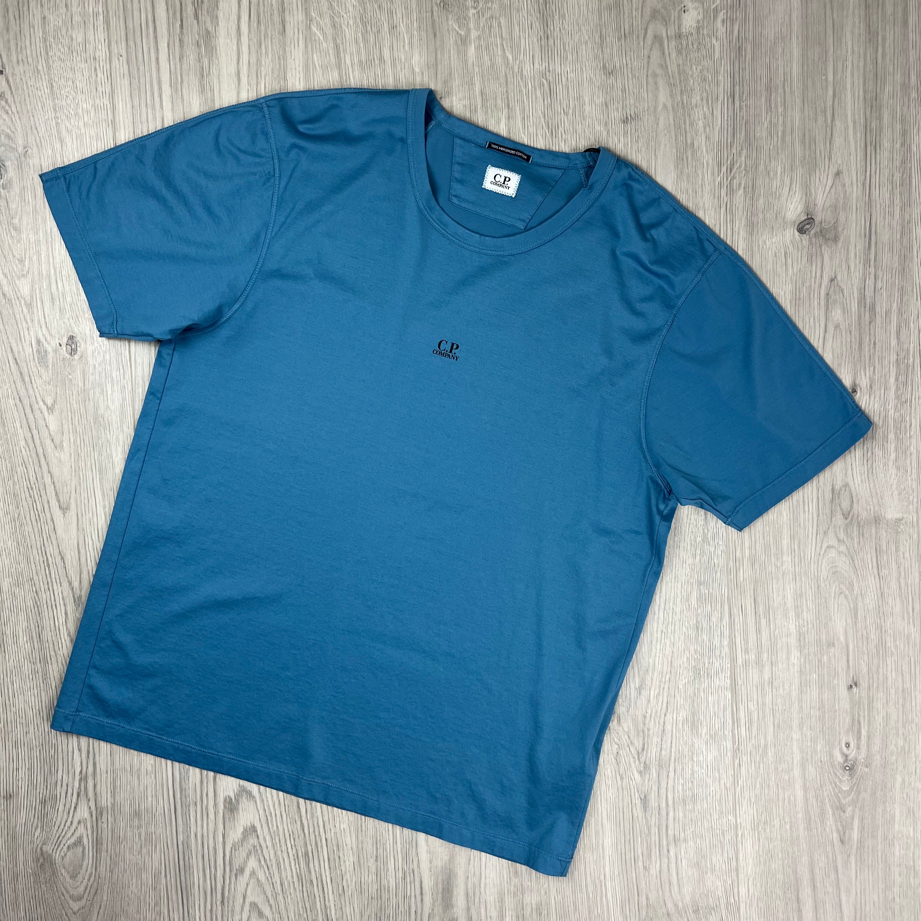 CP Company Patch T-Shirt - Aegean Blue