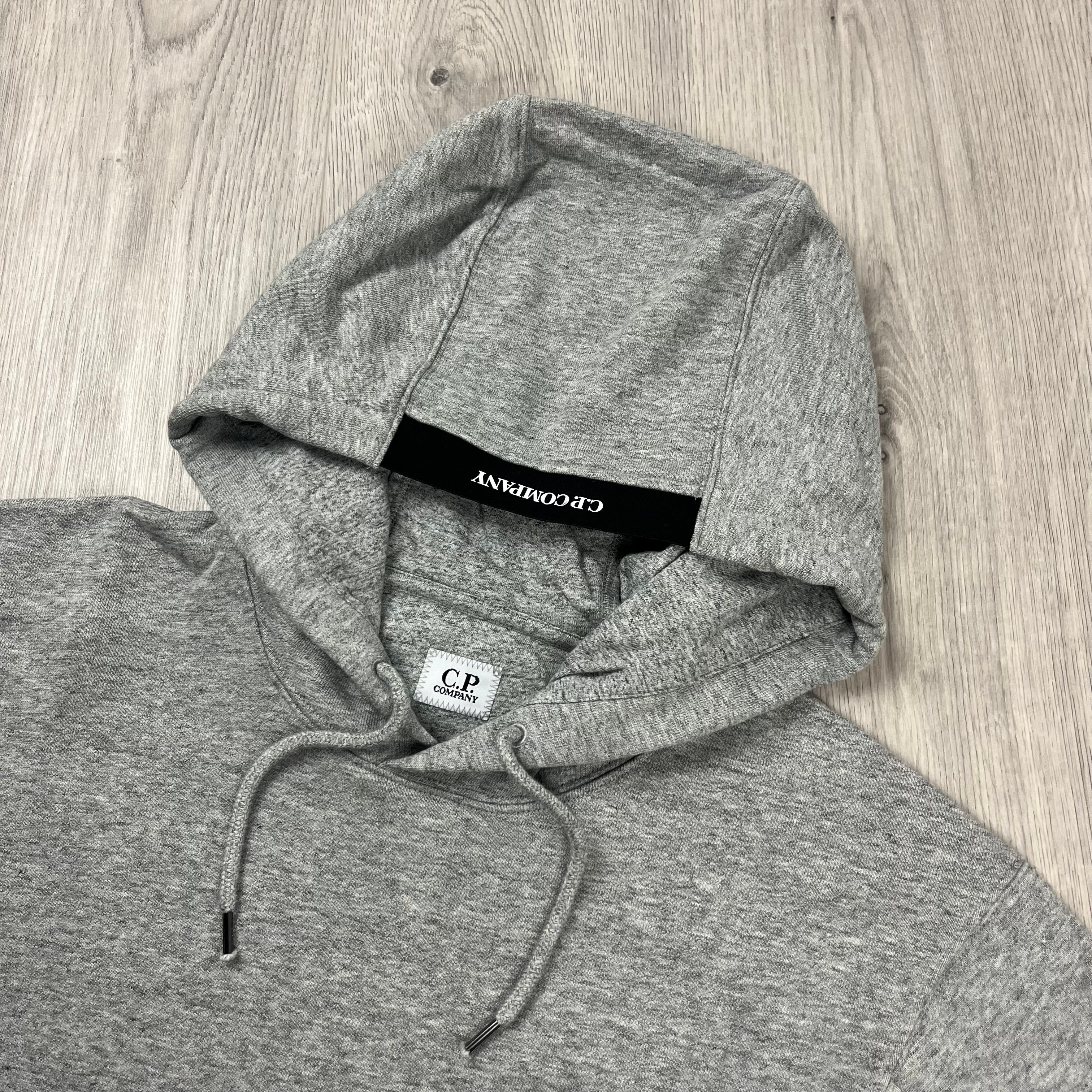 CP Company Raised Fleece Hoodie - Grey