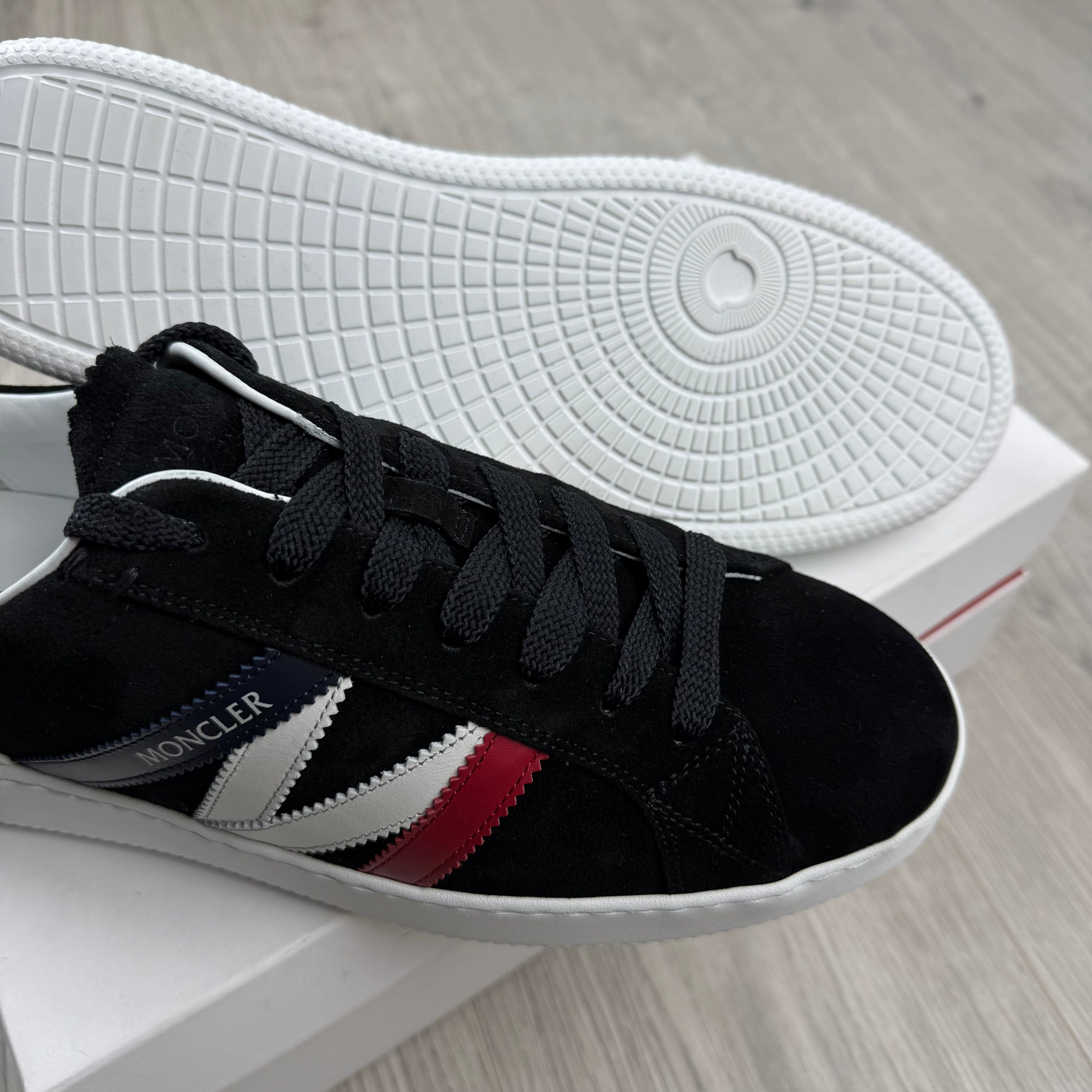 Moncler 'New Monaco' Suede Sneakers - Black