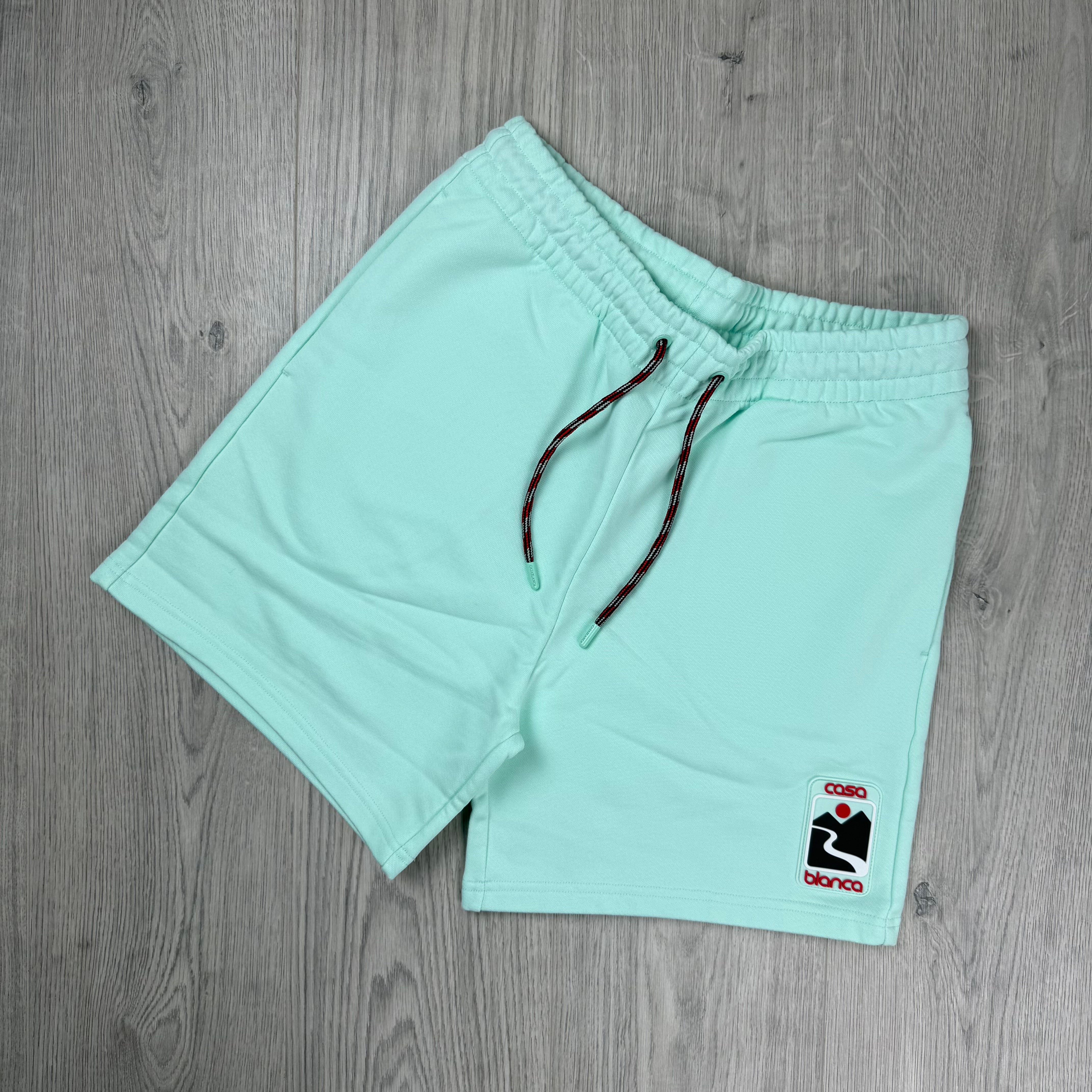 Casablanca 'Sunset Valley' Jersey Shorts - Mint