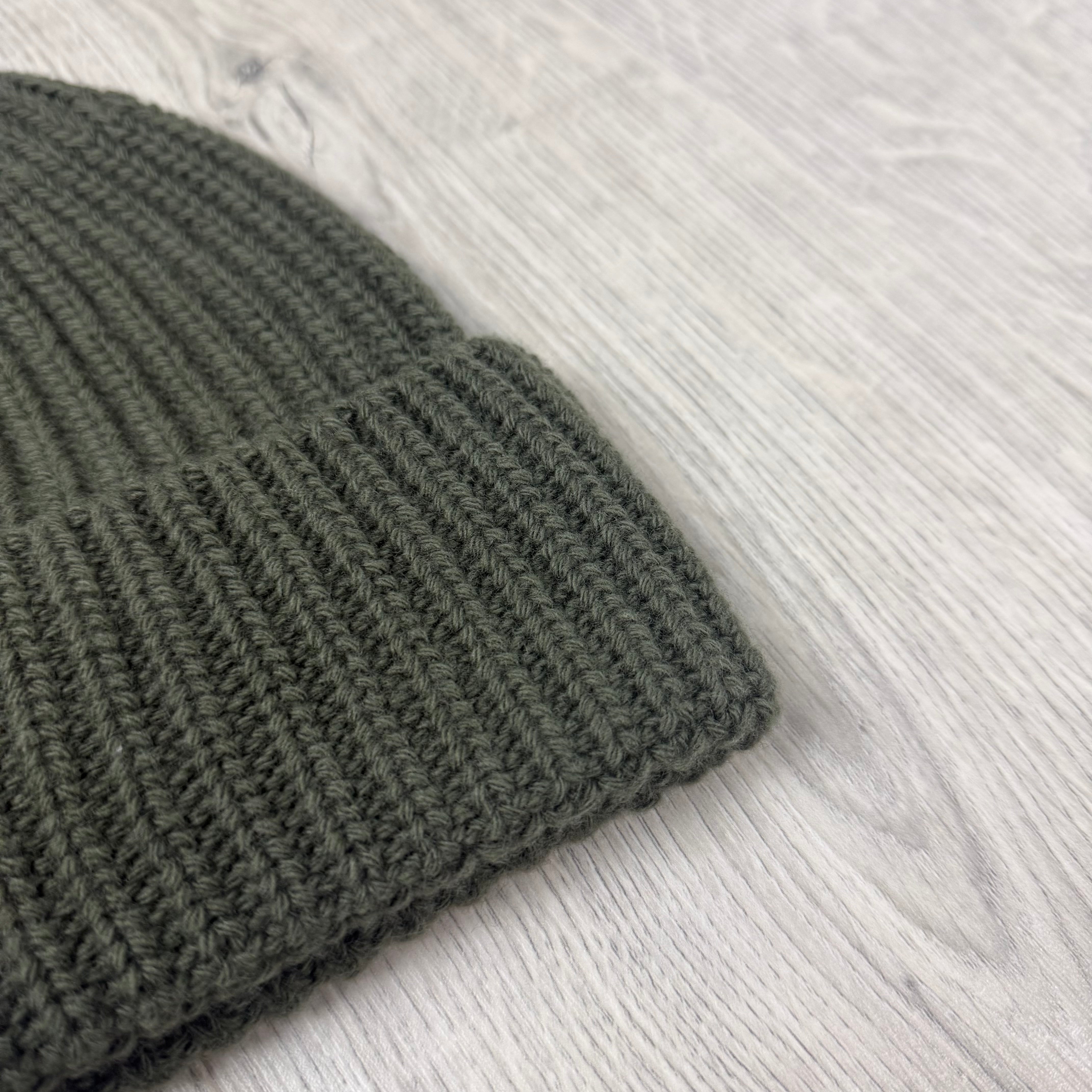 Stone Island Wool Beanie - Military Green