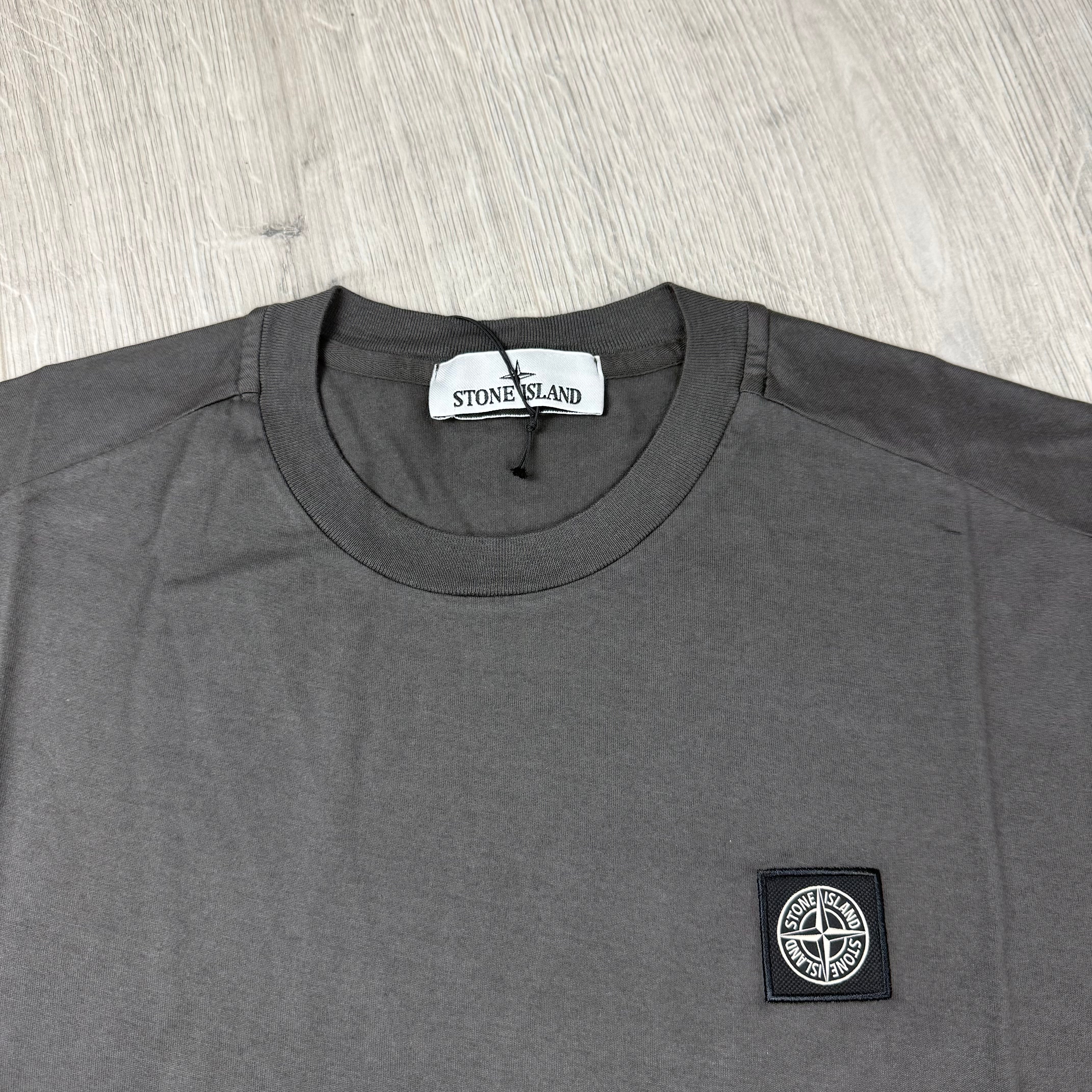 Stone Island Patch T-Shirt - Charcoal