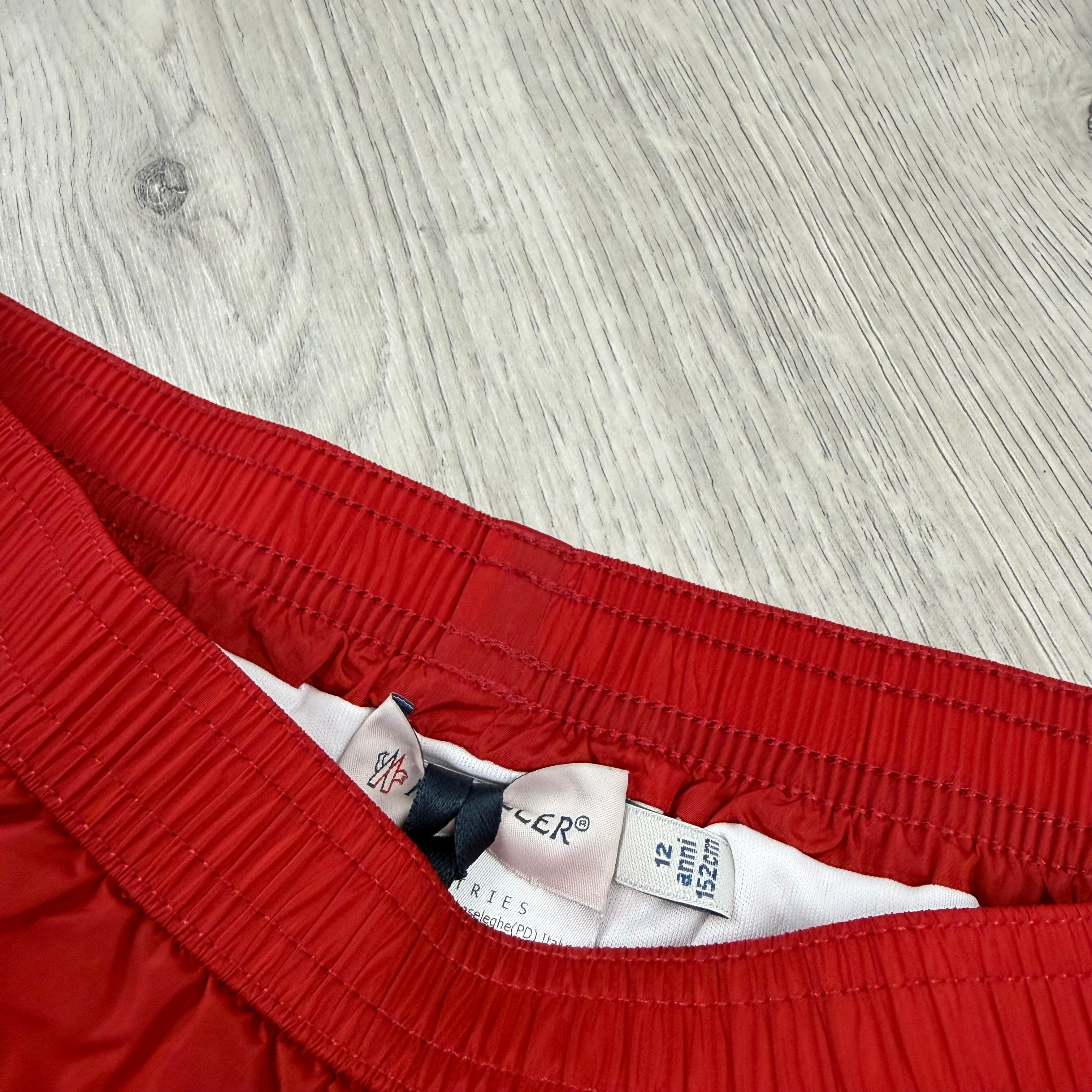 Moncler Junior Swim Shorts - Red