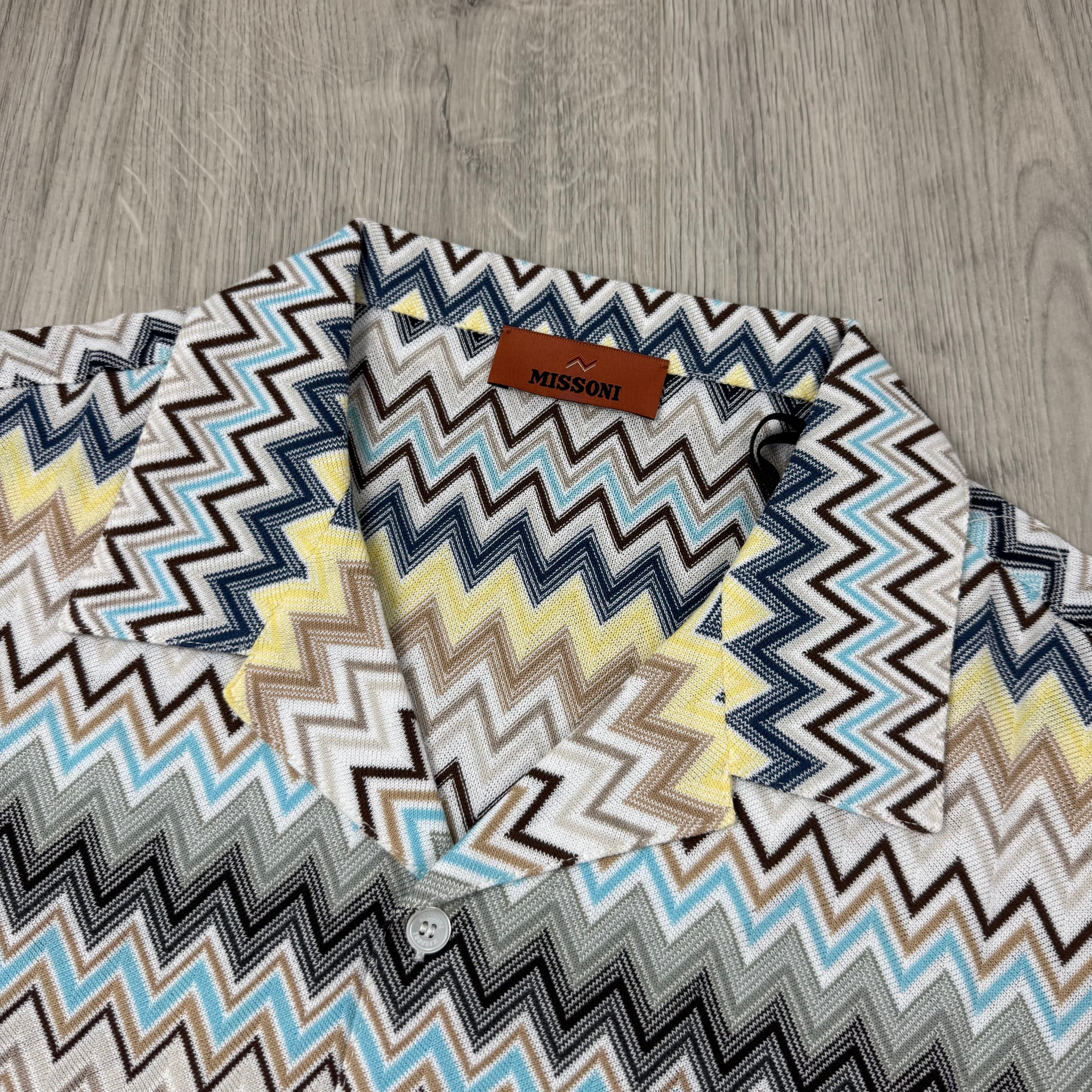 Missoni Chevron Bowling Shirt - Cream