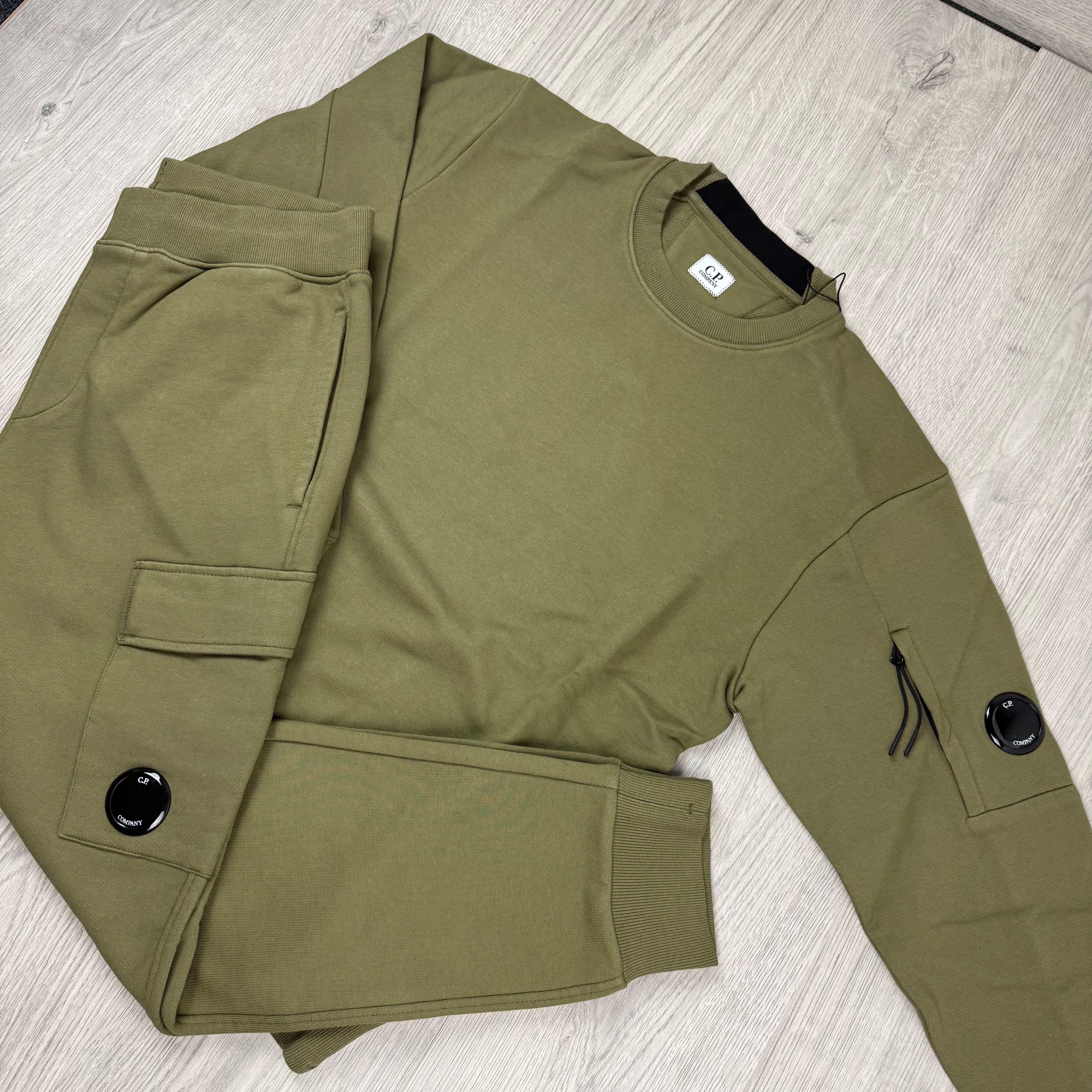 CP Company Raised Fleece Tracksuit - Capers