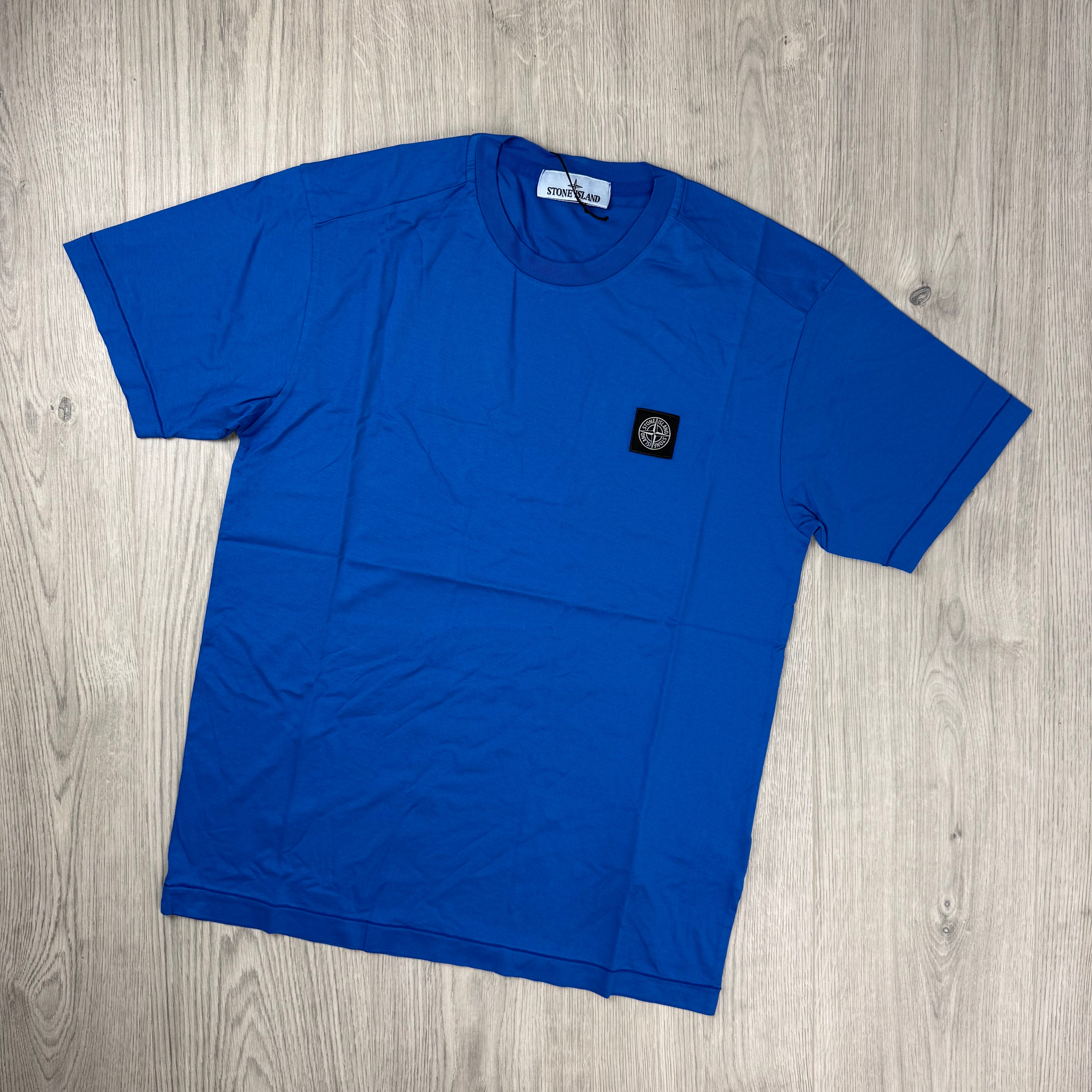 Stone Island Patch T-Shirt - Bright Blue
