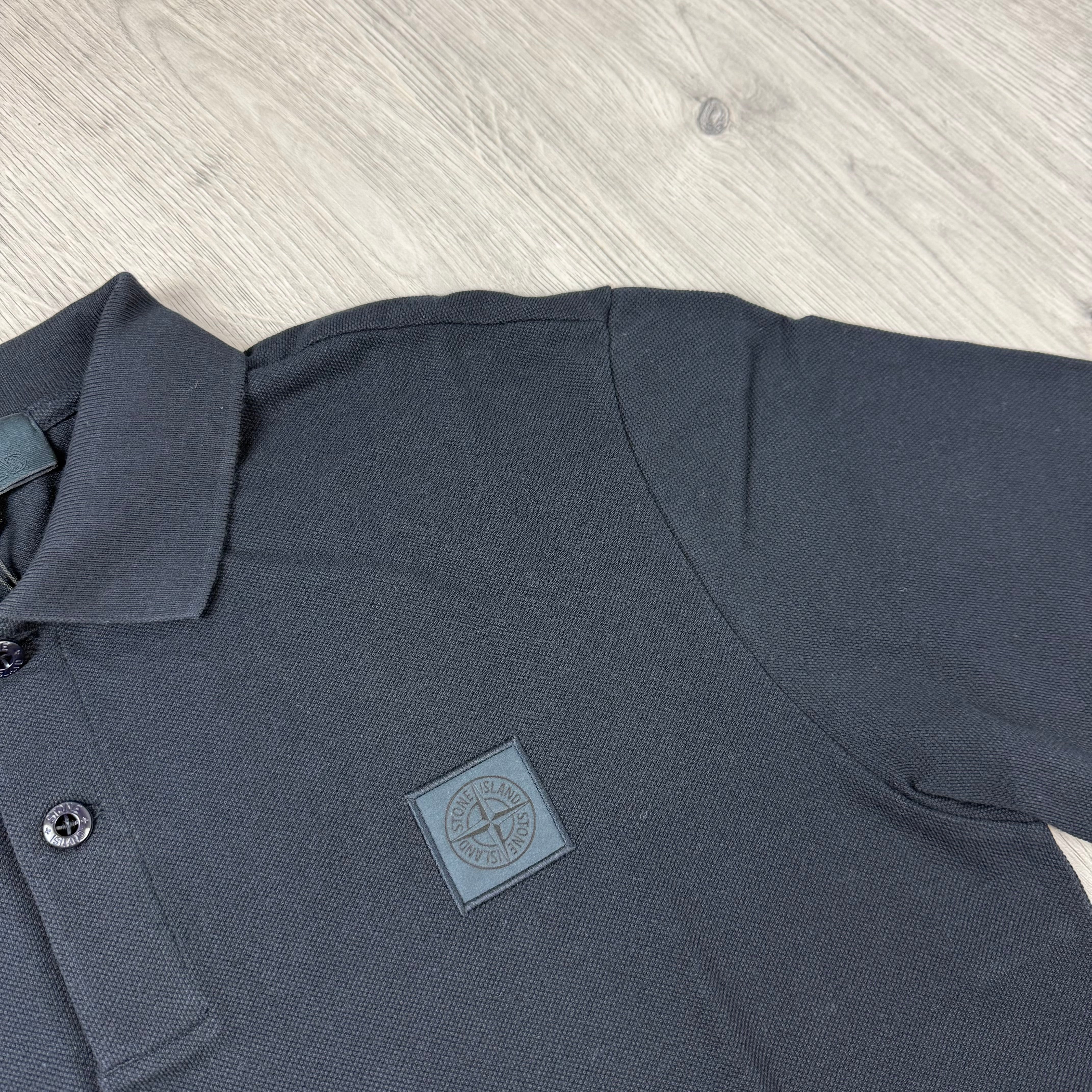 Stone Island Ghost Patch Polo Shirt - Navy