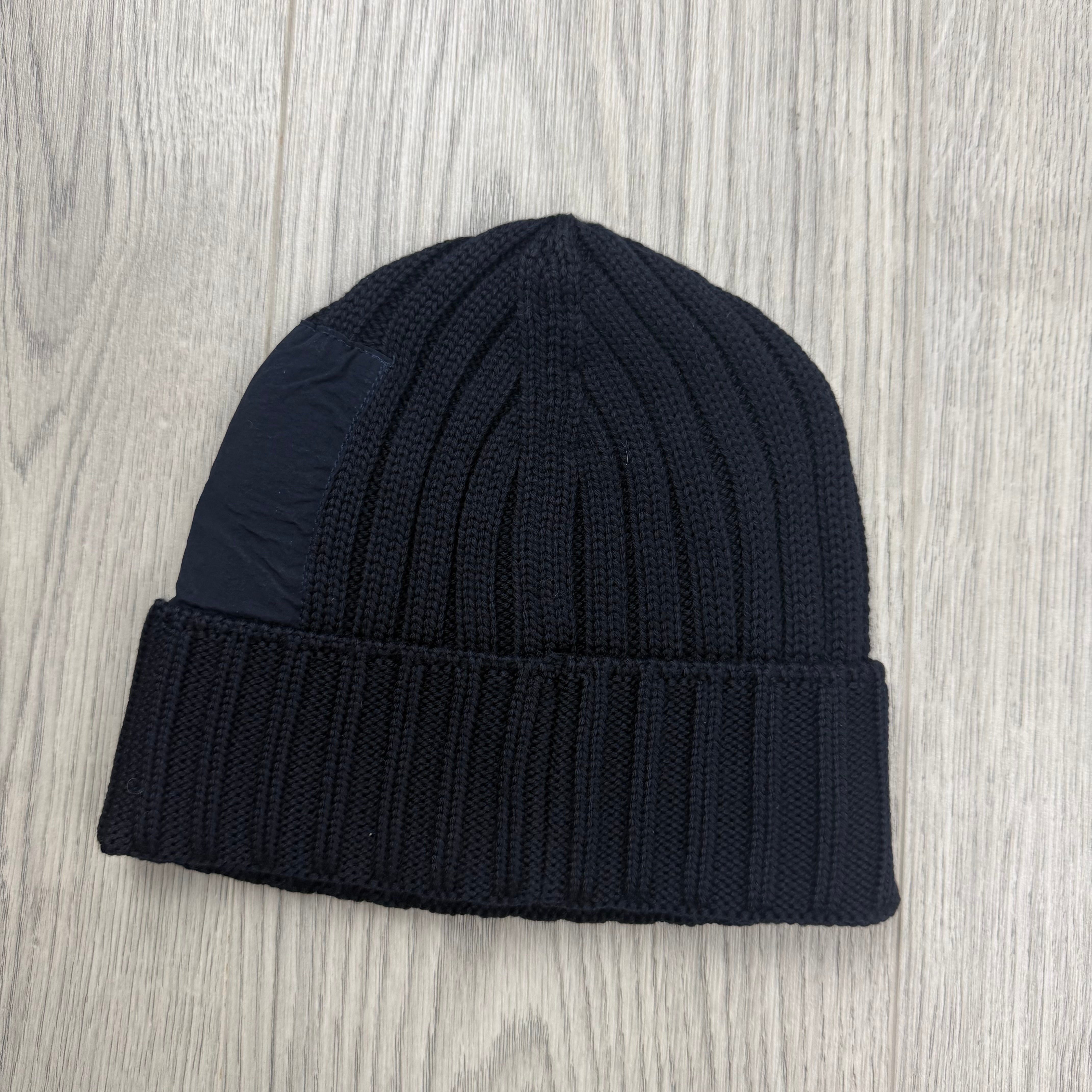 CP Company Lens Beanie - Navy