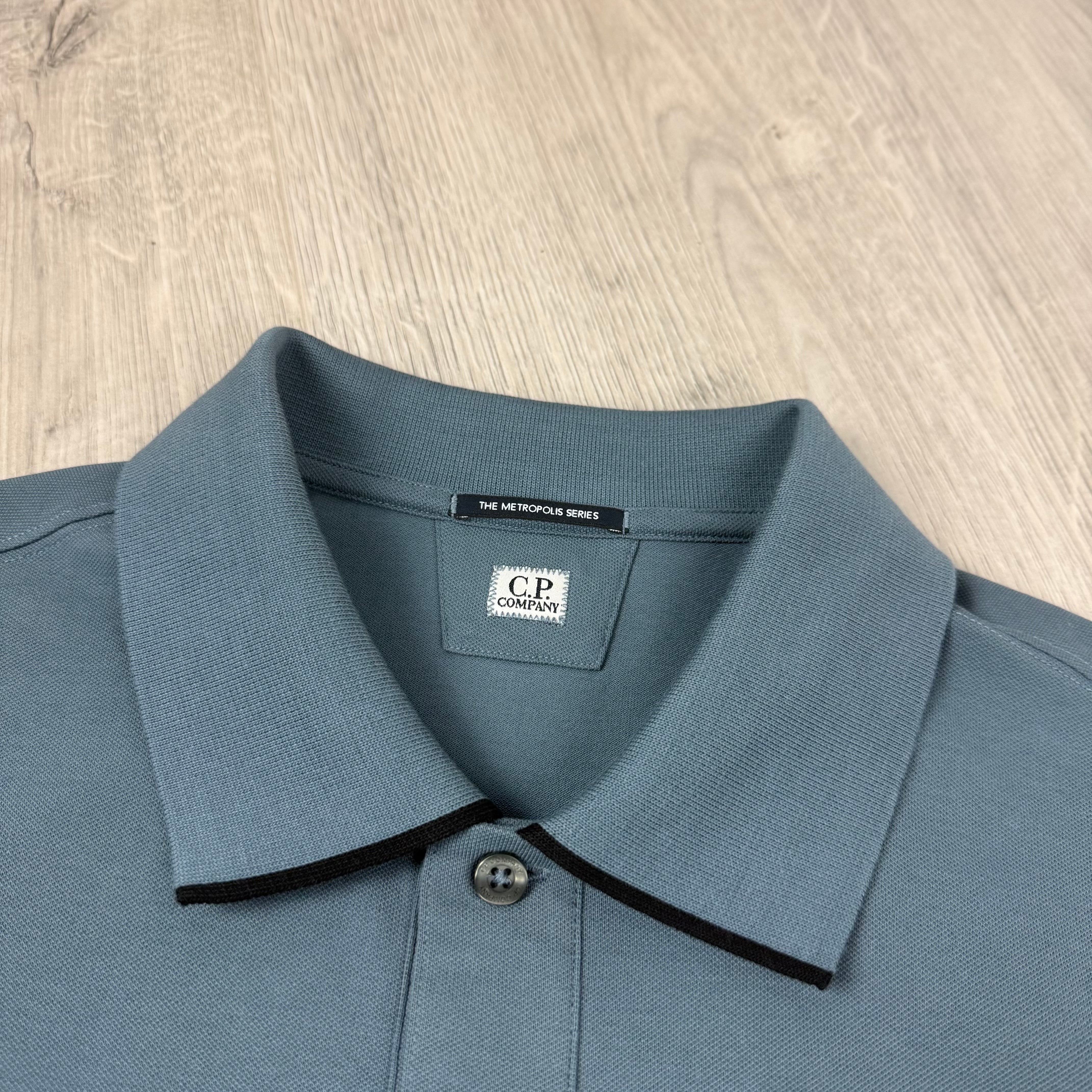 CP Company Metropolis Polo Shirt - Orion Blue