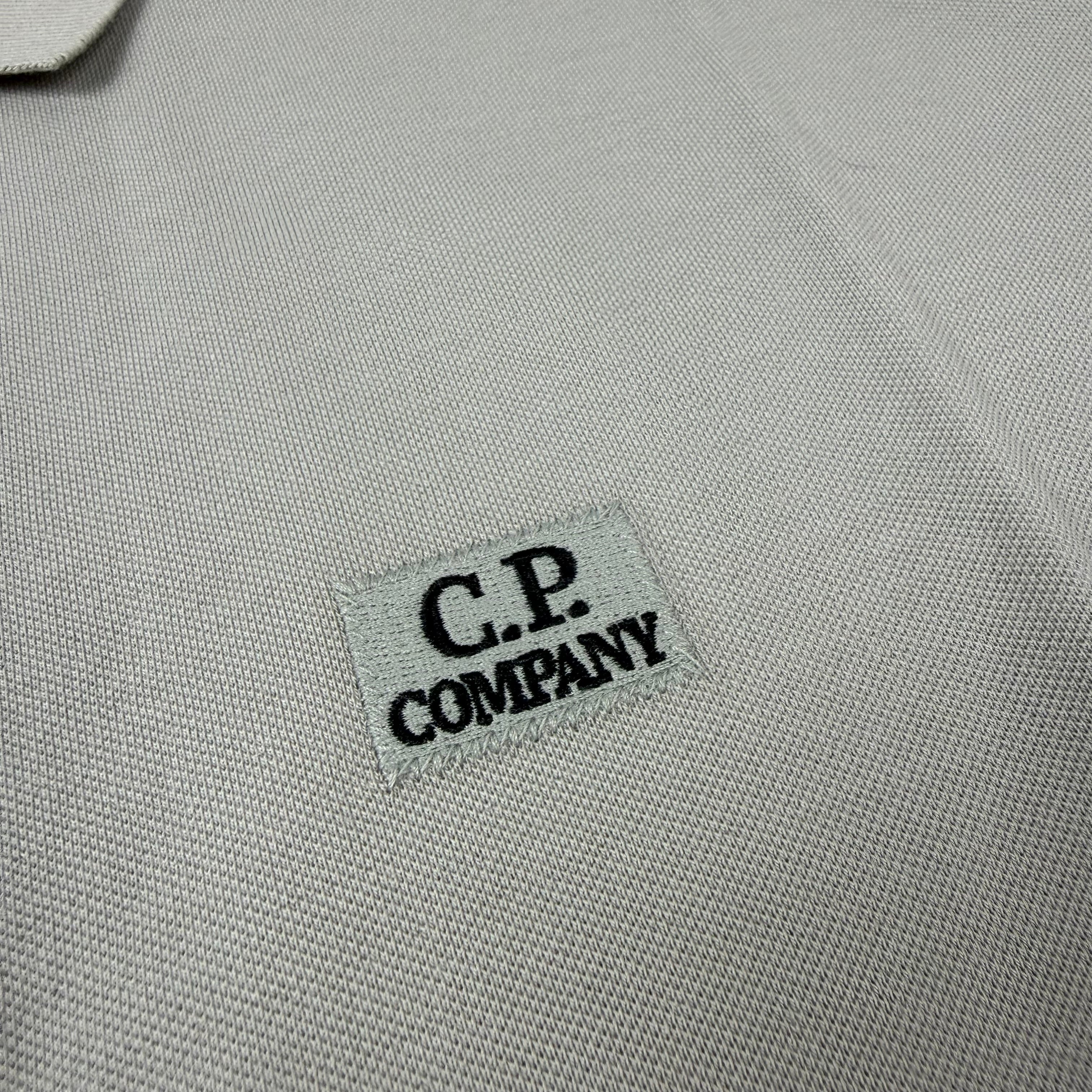CP Company Piquet Polo Shirt - Dove