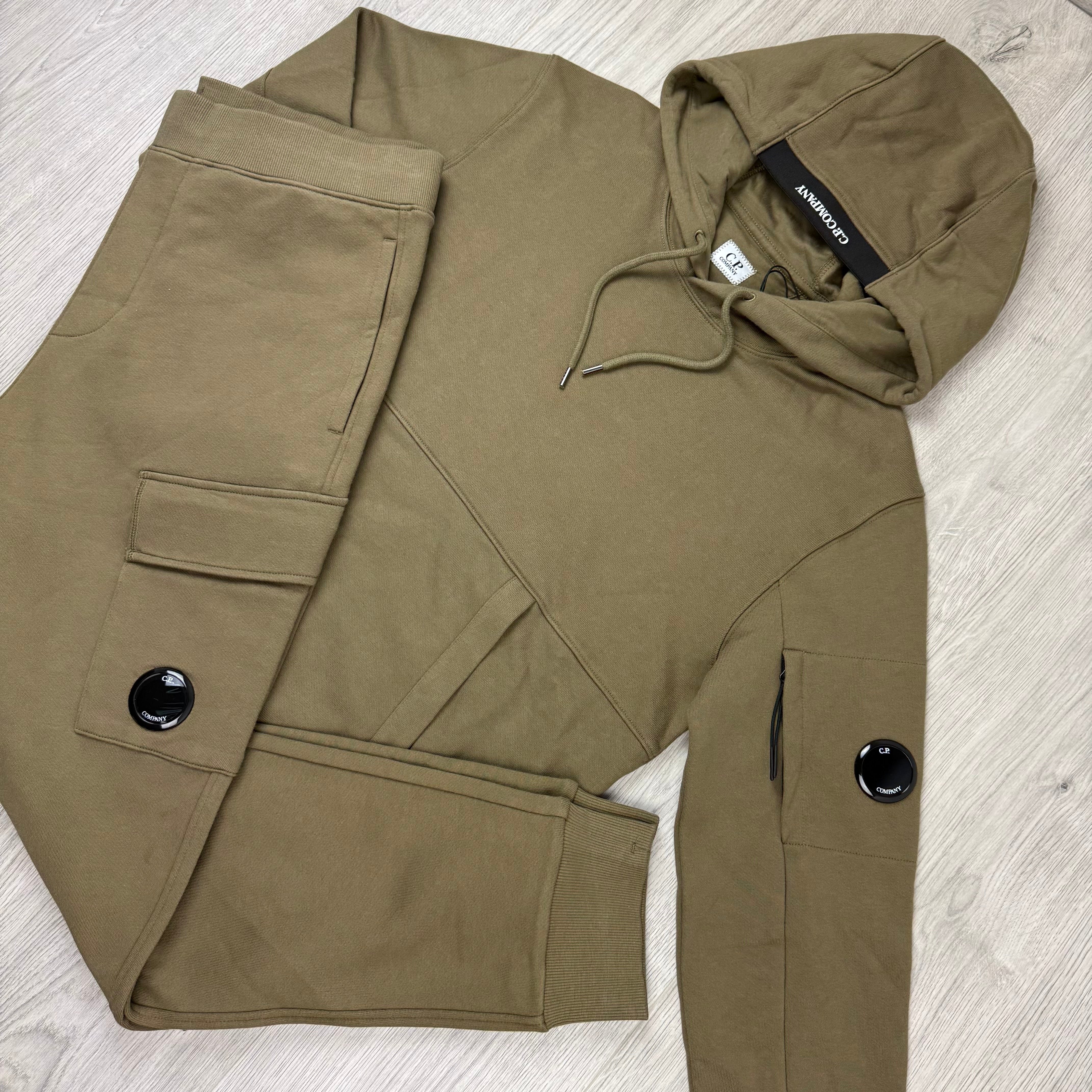 CP Company Raised Fleece Tracksuit - Butternut