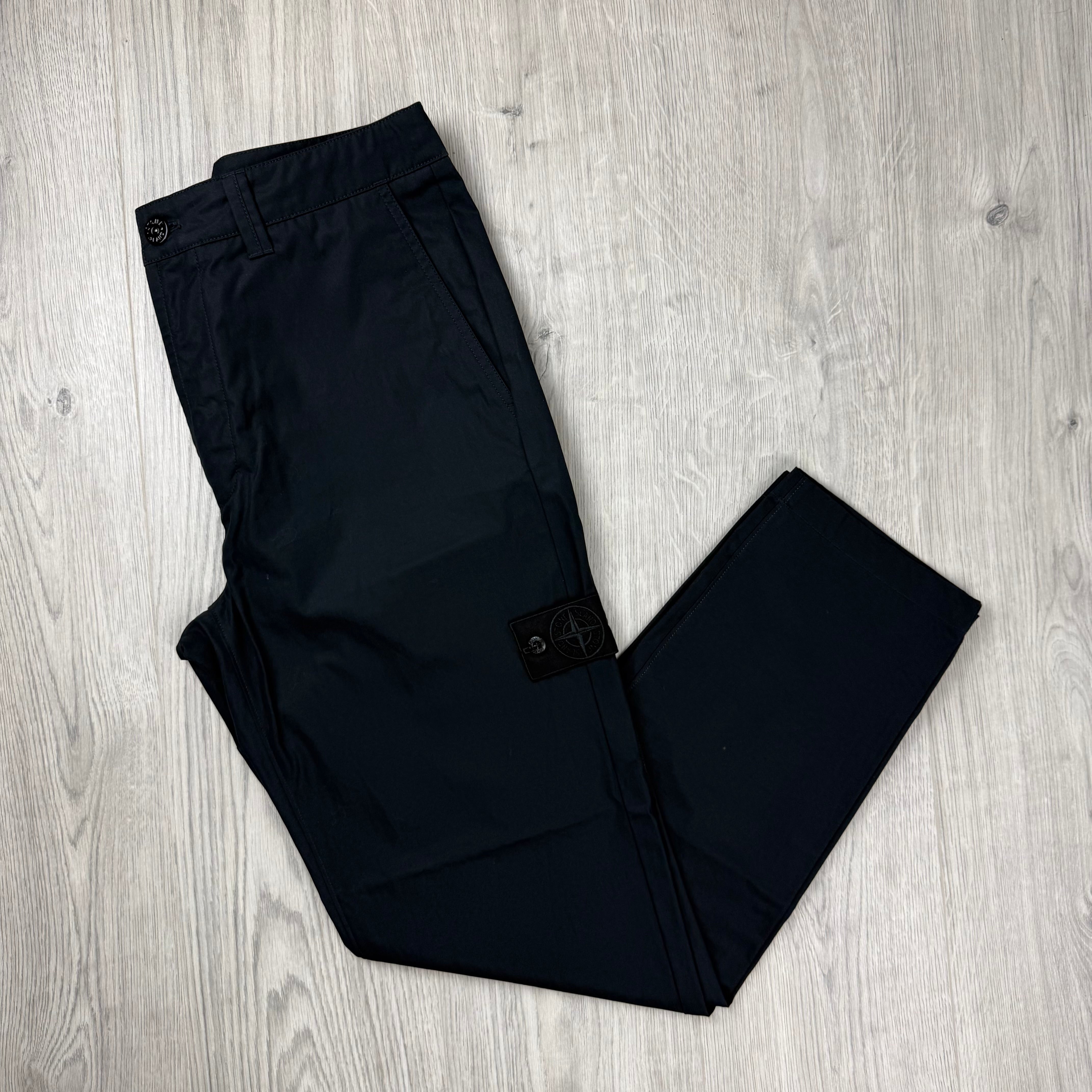 Stone Island Ghost Cargo Trousers - Black