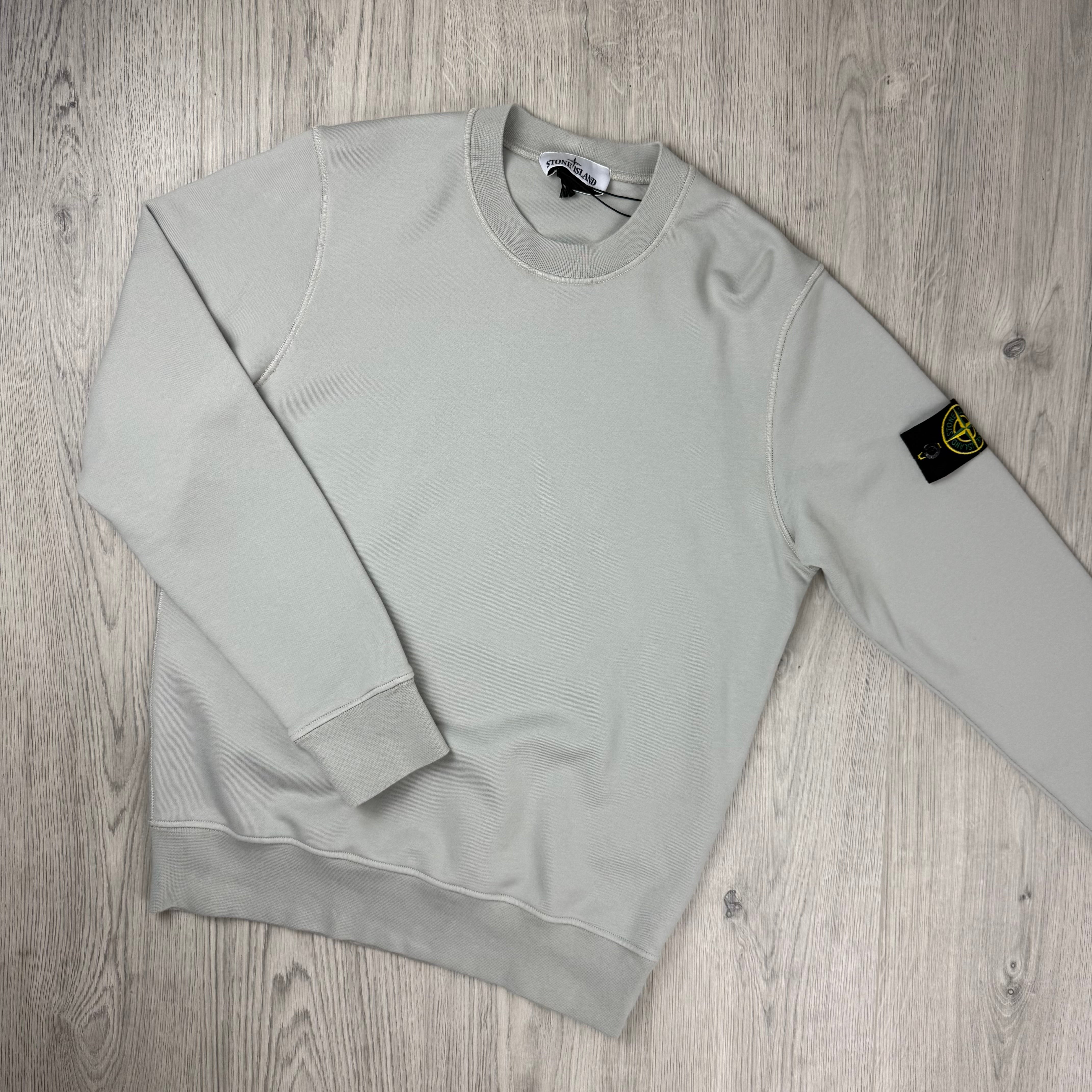 Stone Island Dyed Sweatshirt - Pearl Grey