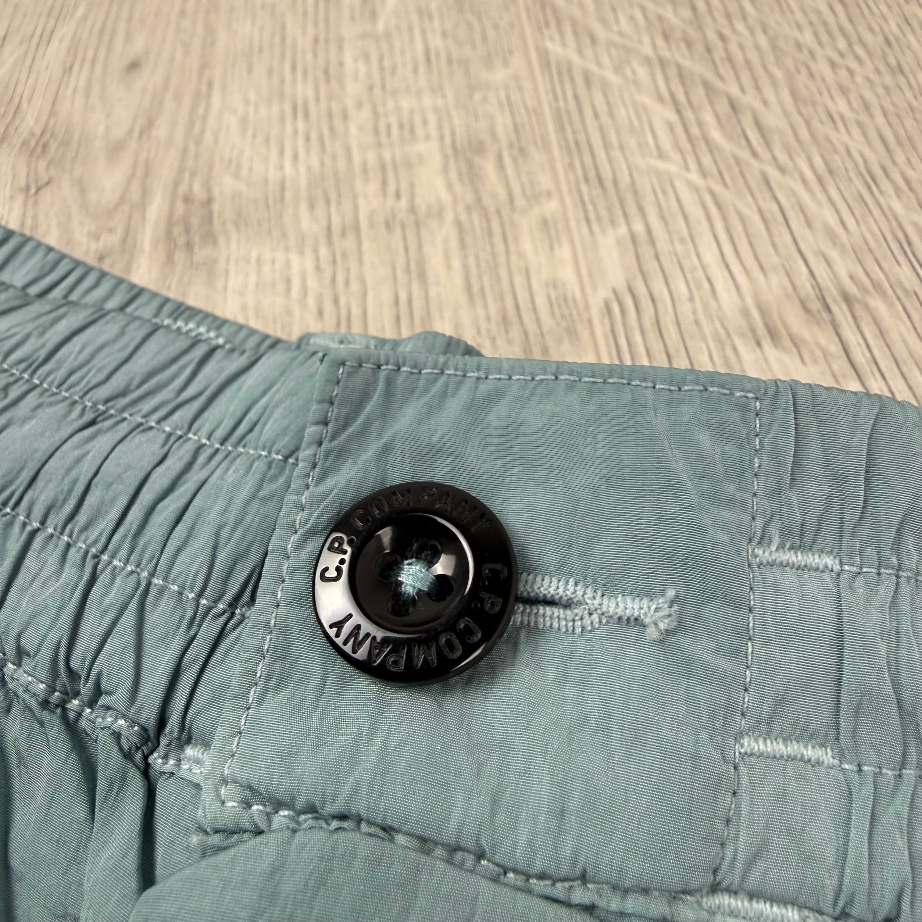 CP Company Boxy Chrome-R Cargo Shorts - Silver Blue