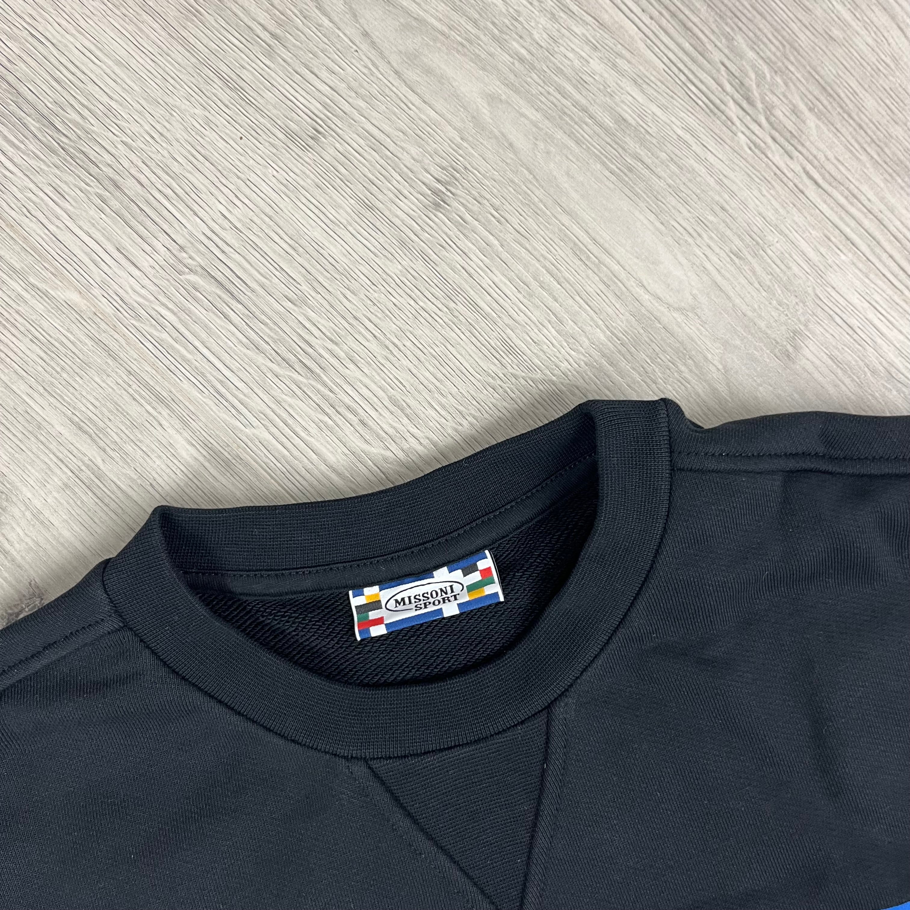 Men's Missoni Sport Sweatshirt in Black. On sale at Open Attire.