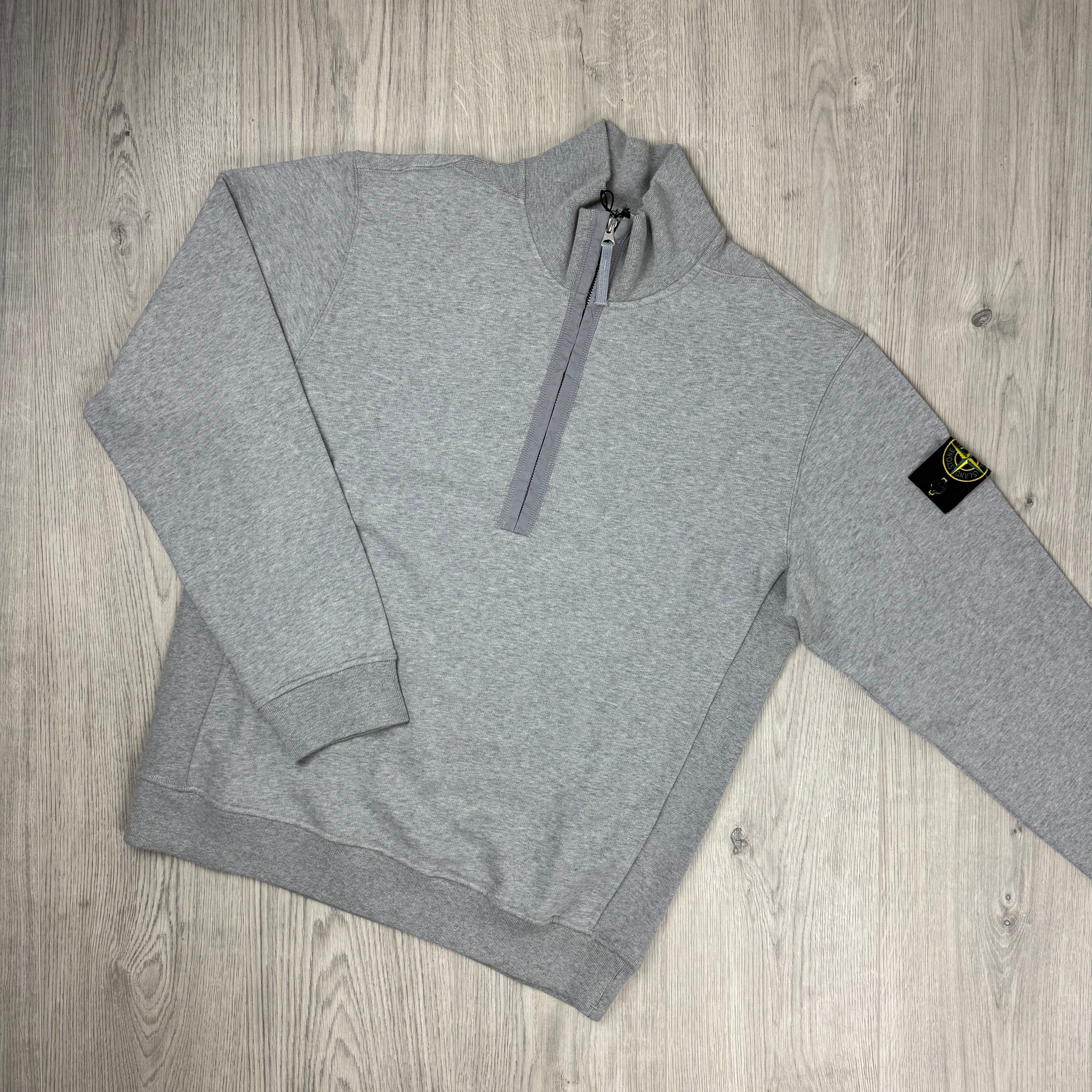Stone Island Zip Fleece - Melange Grey