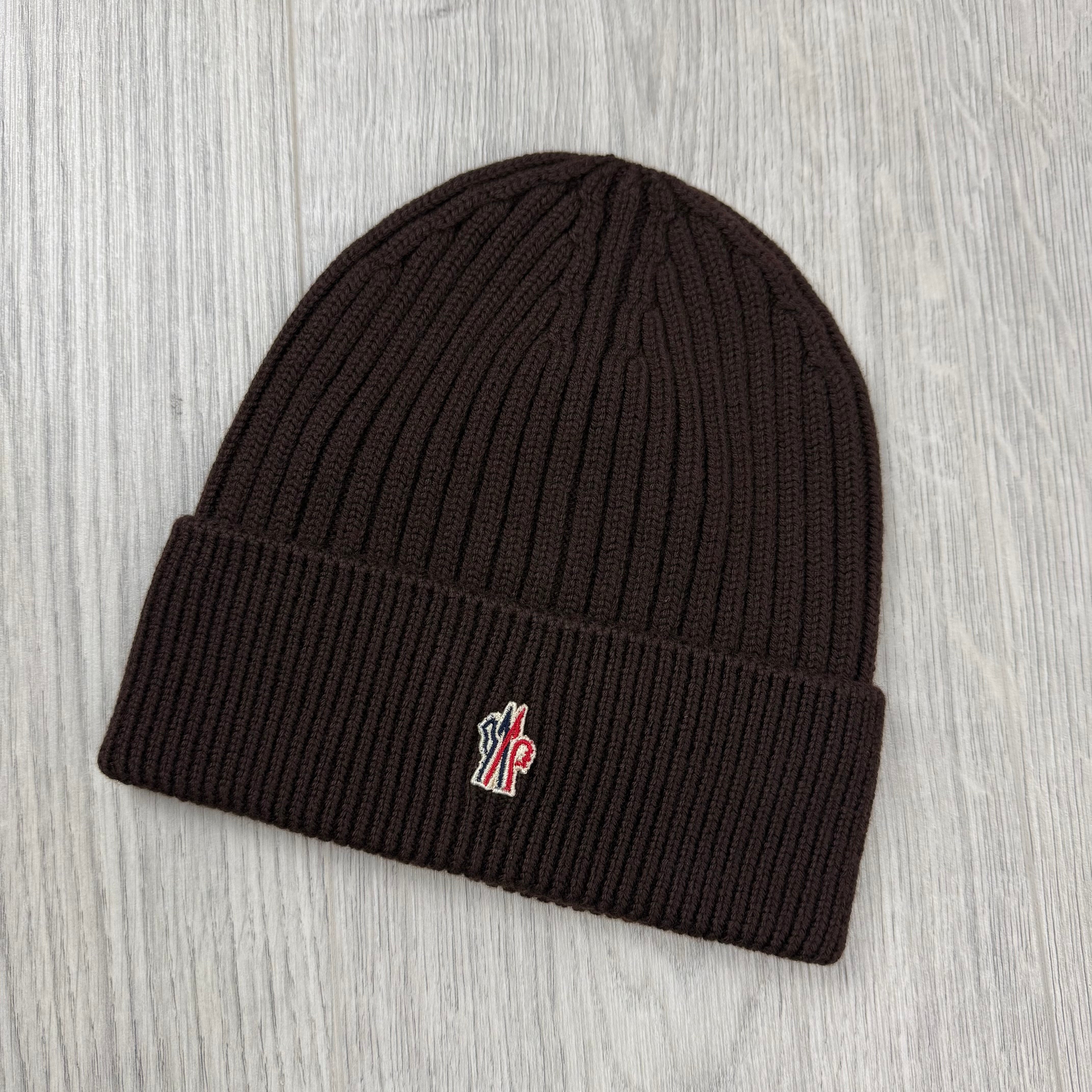 Moncler Grenoble Wool Beanie - Brown