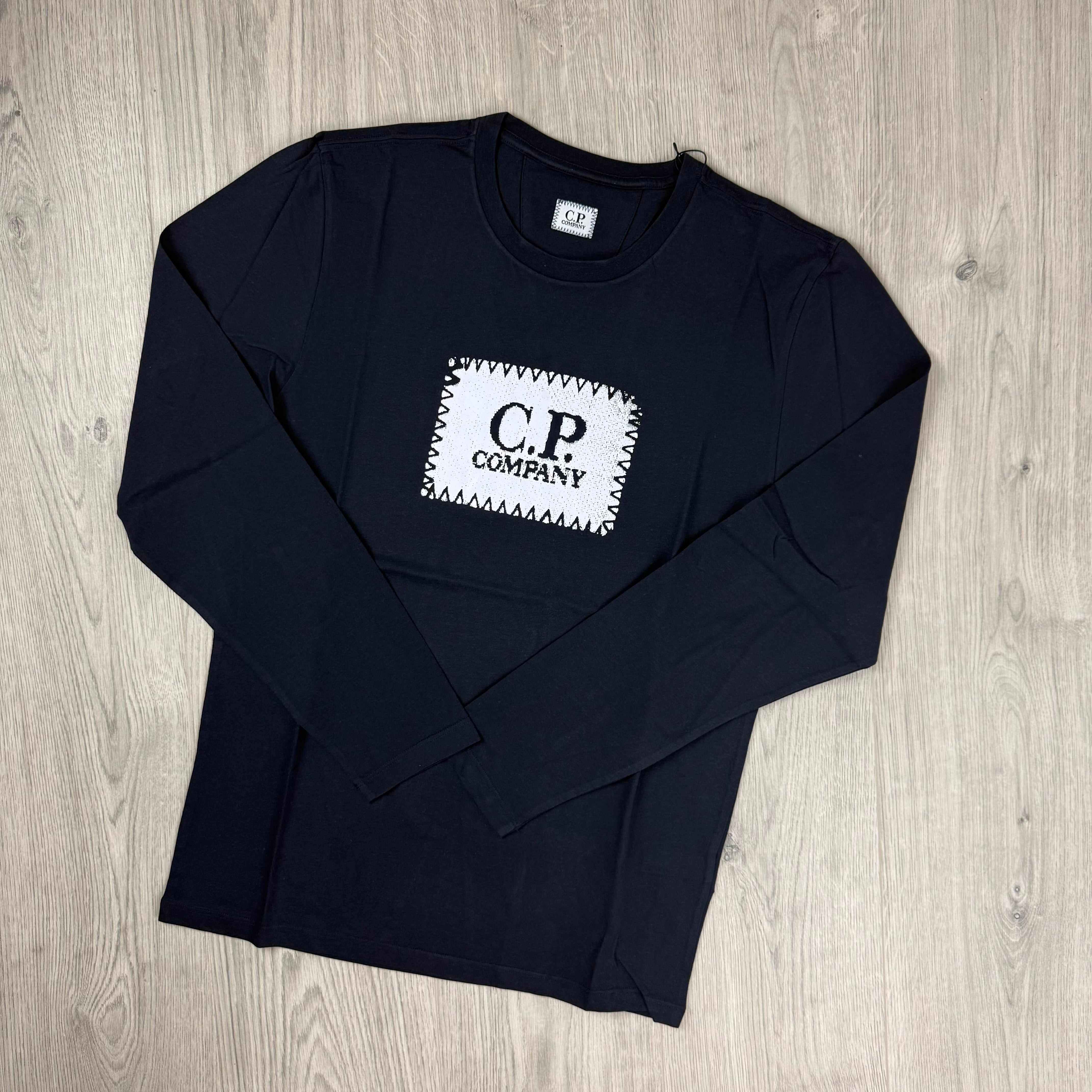 CP Company Stamp T-Shirt - Navy