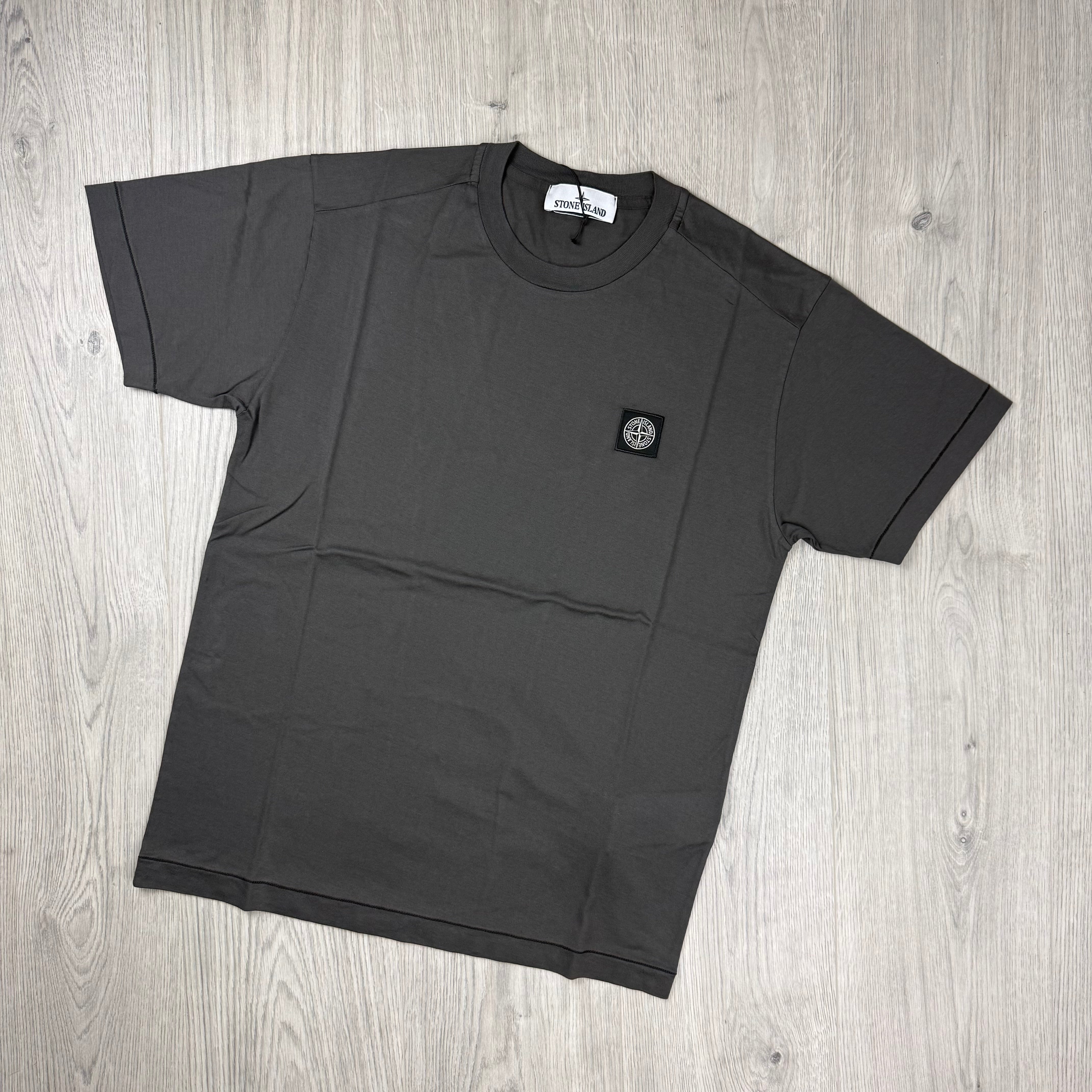 Stone Island Patch T-Shirt - Charcoal