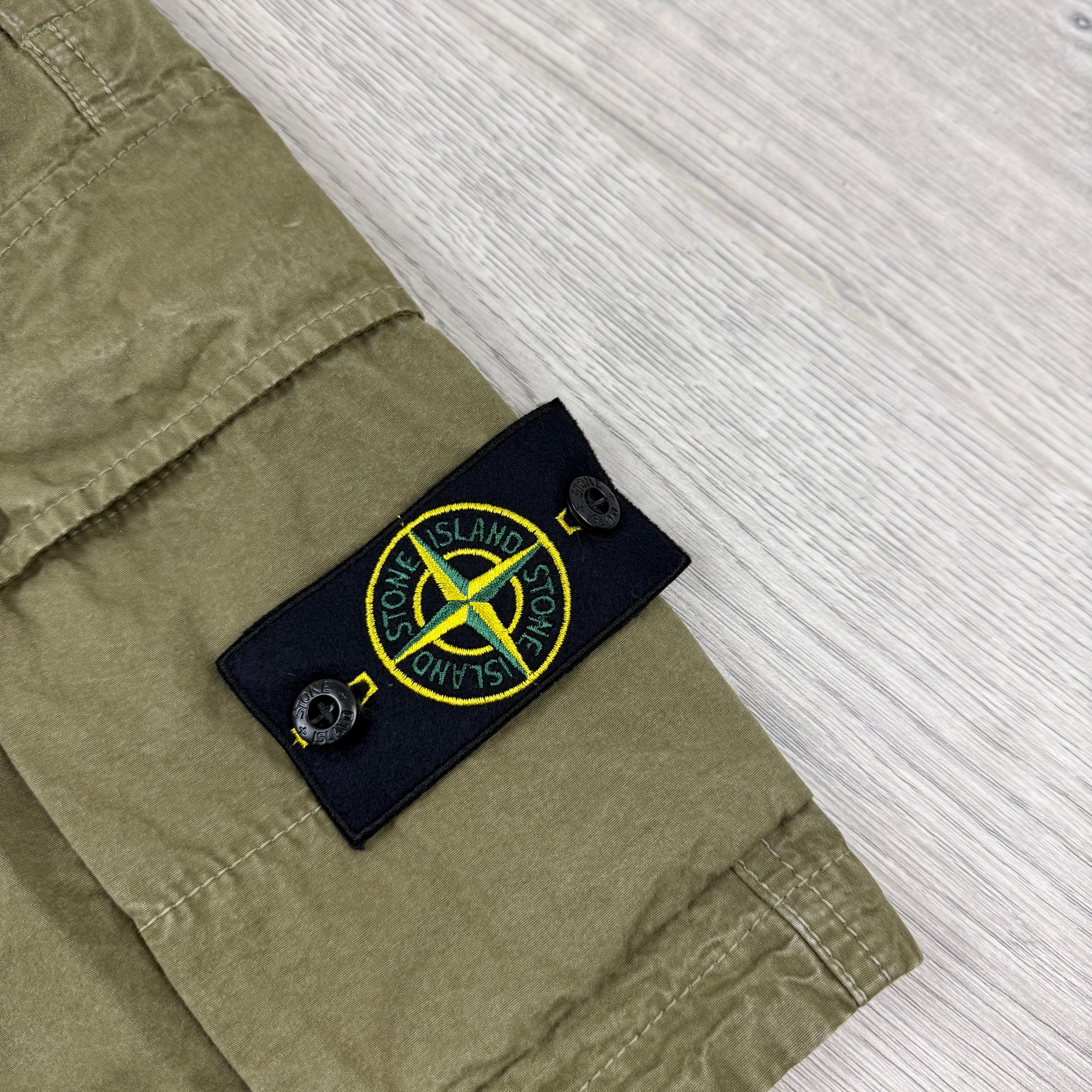 Stone Island Cargo Shorts - Military Green