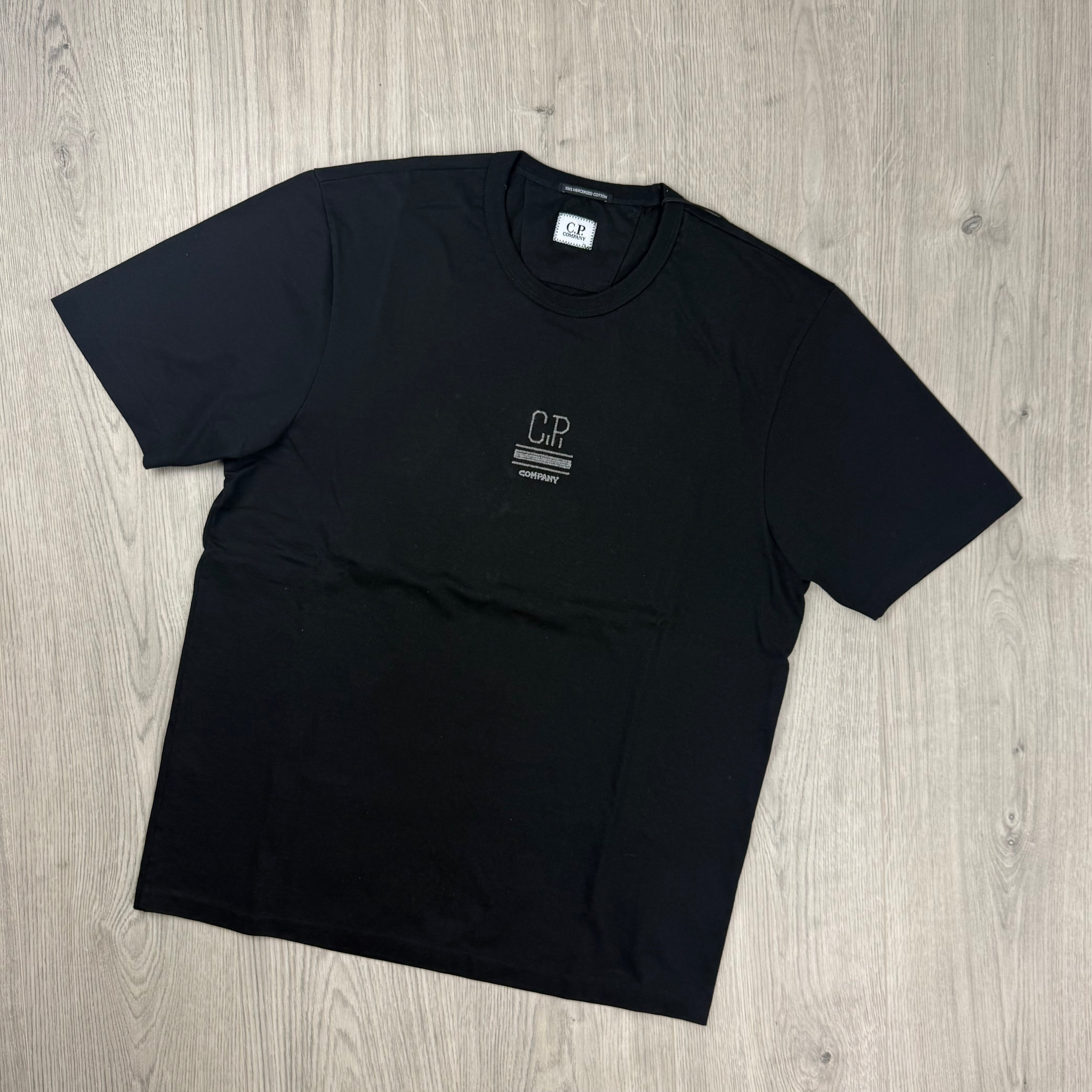 CP Company Embroidered T-Shirt - Black
