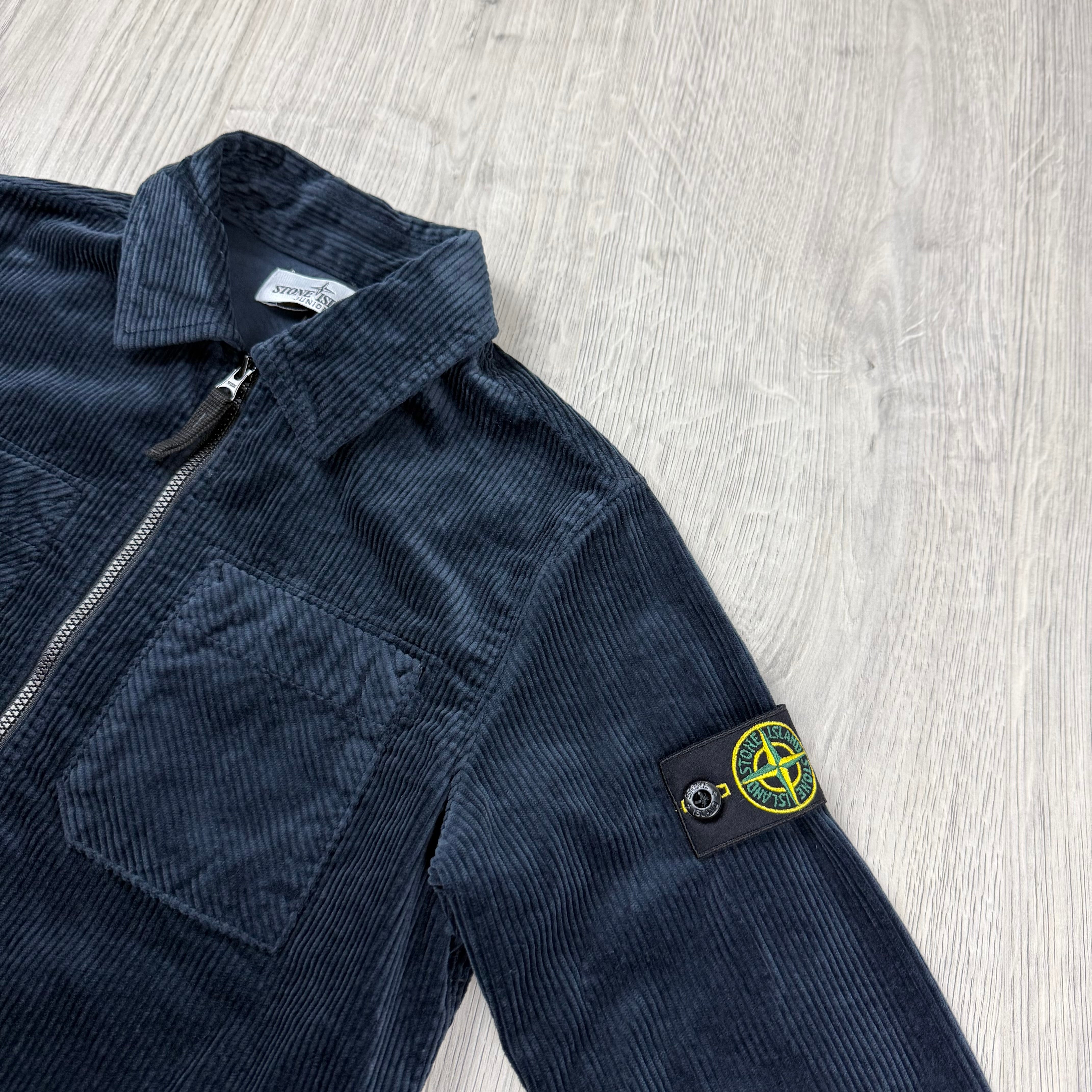 Stone Island Junior Corduroy Shirt - Navy