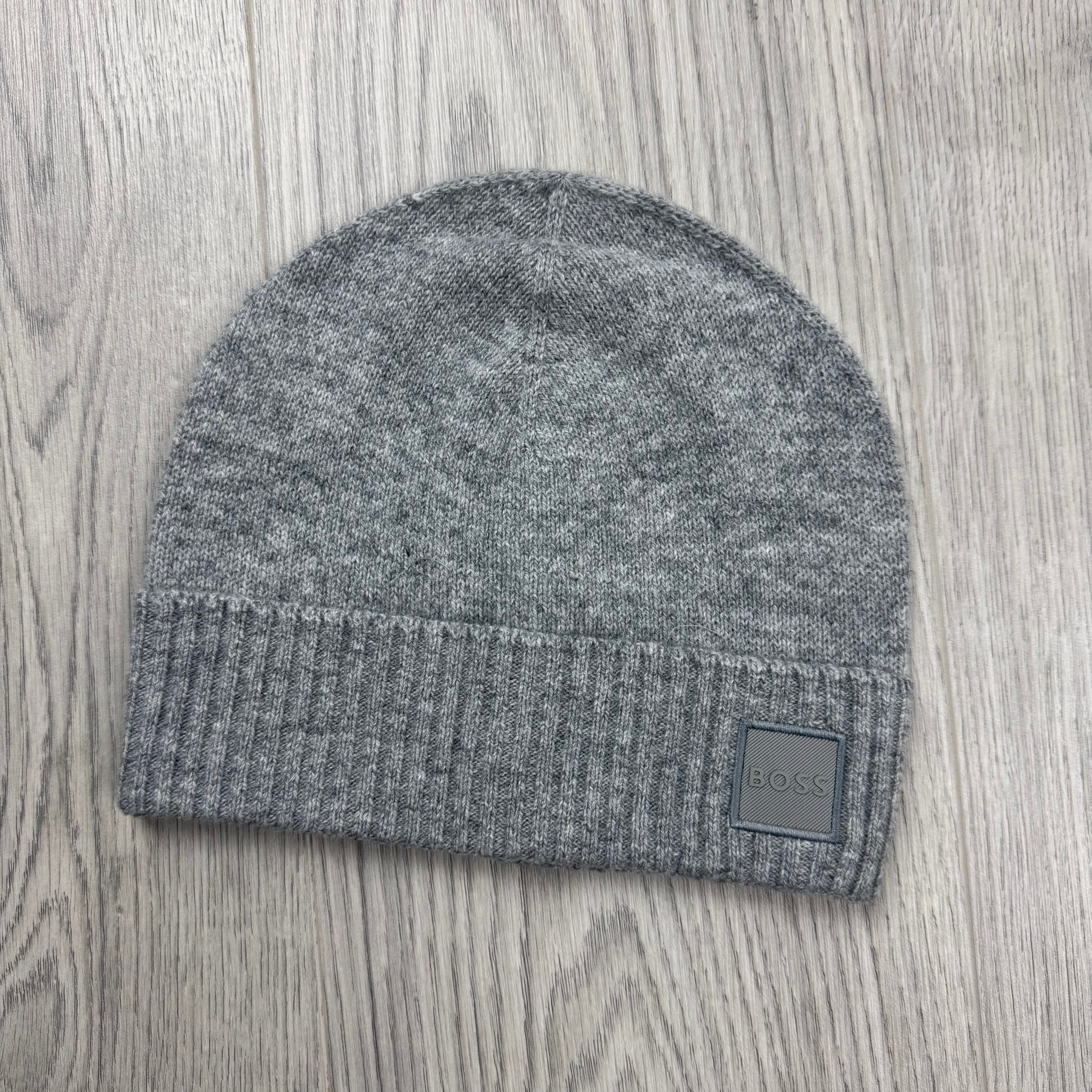 Hugo Boss 'Akaio' Beanie - Silver