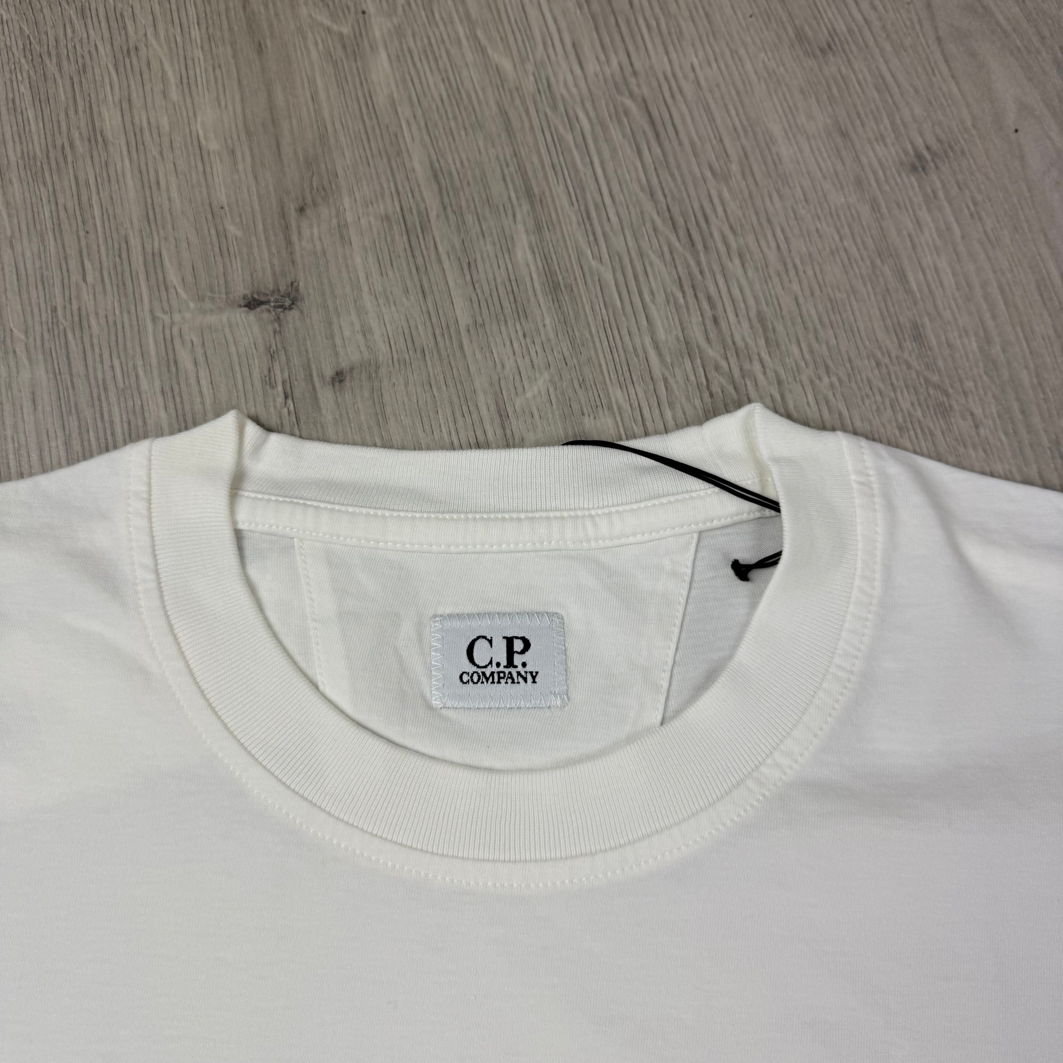 CP Company Striped T-Shirt - White
