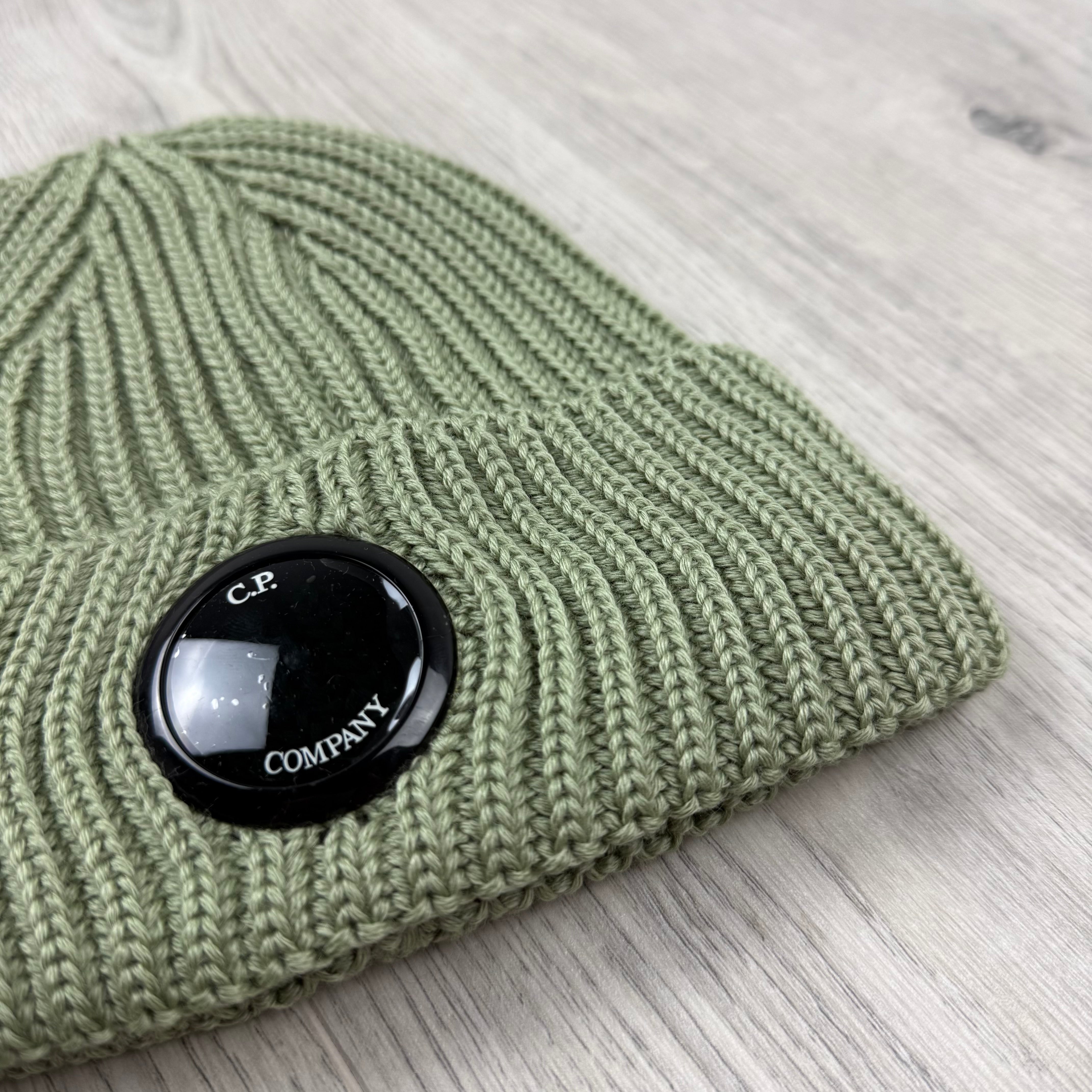 CP Company Lens Beanie - Tea Green