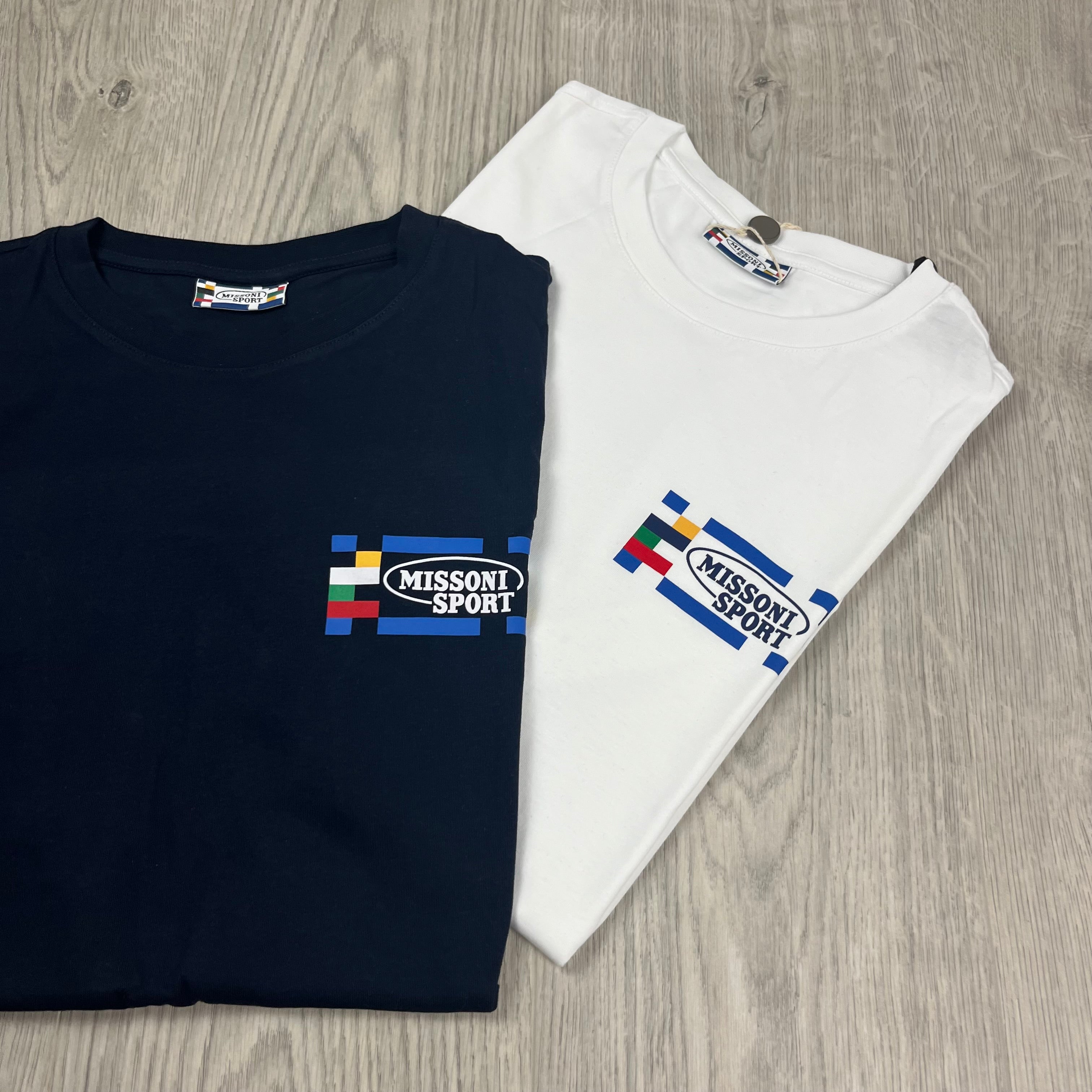 Missoni Sport T-Shirt Pack - White/Navy