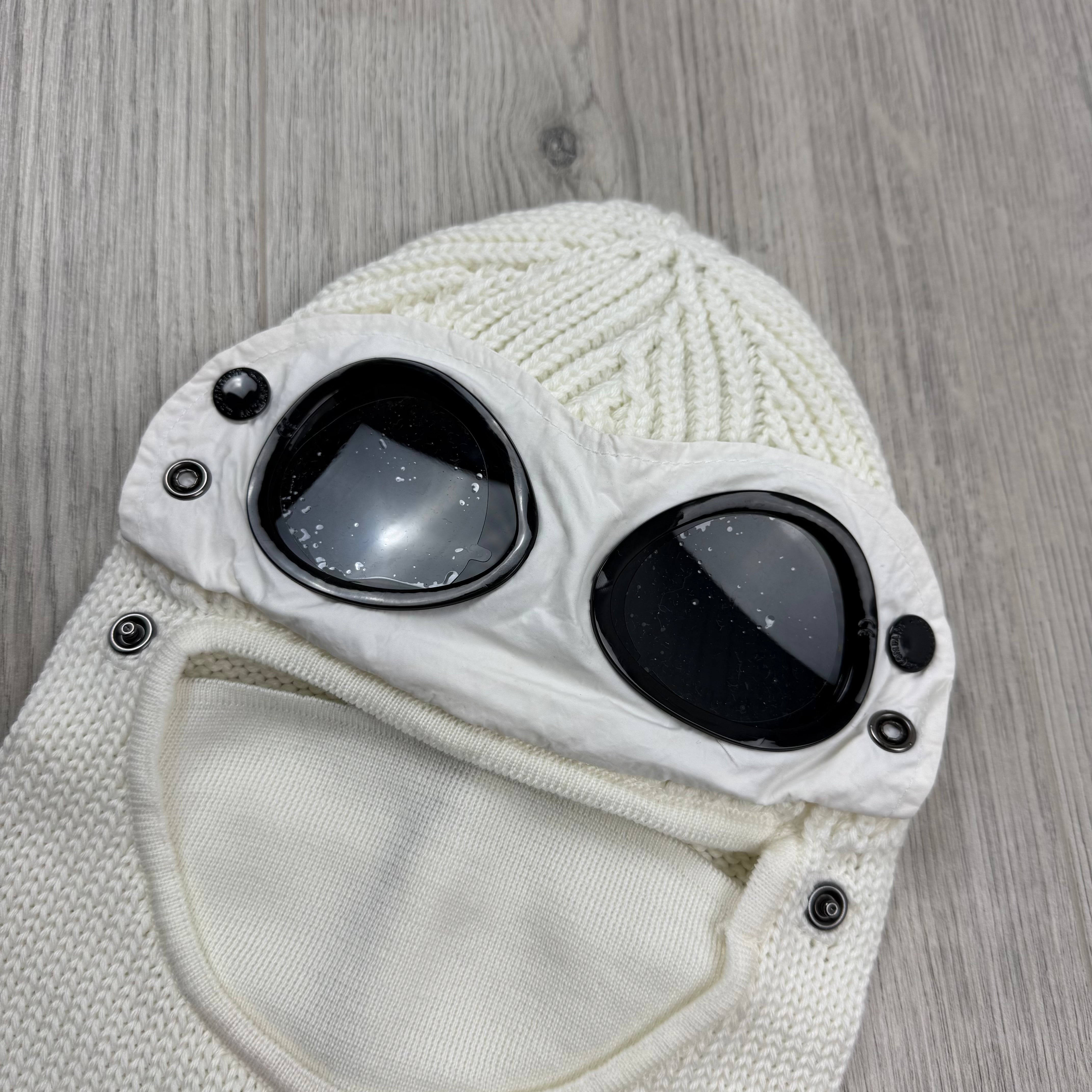 CP Company Goggle Ski Mask - White